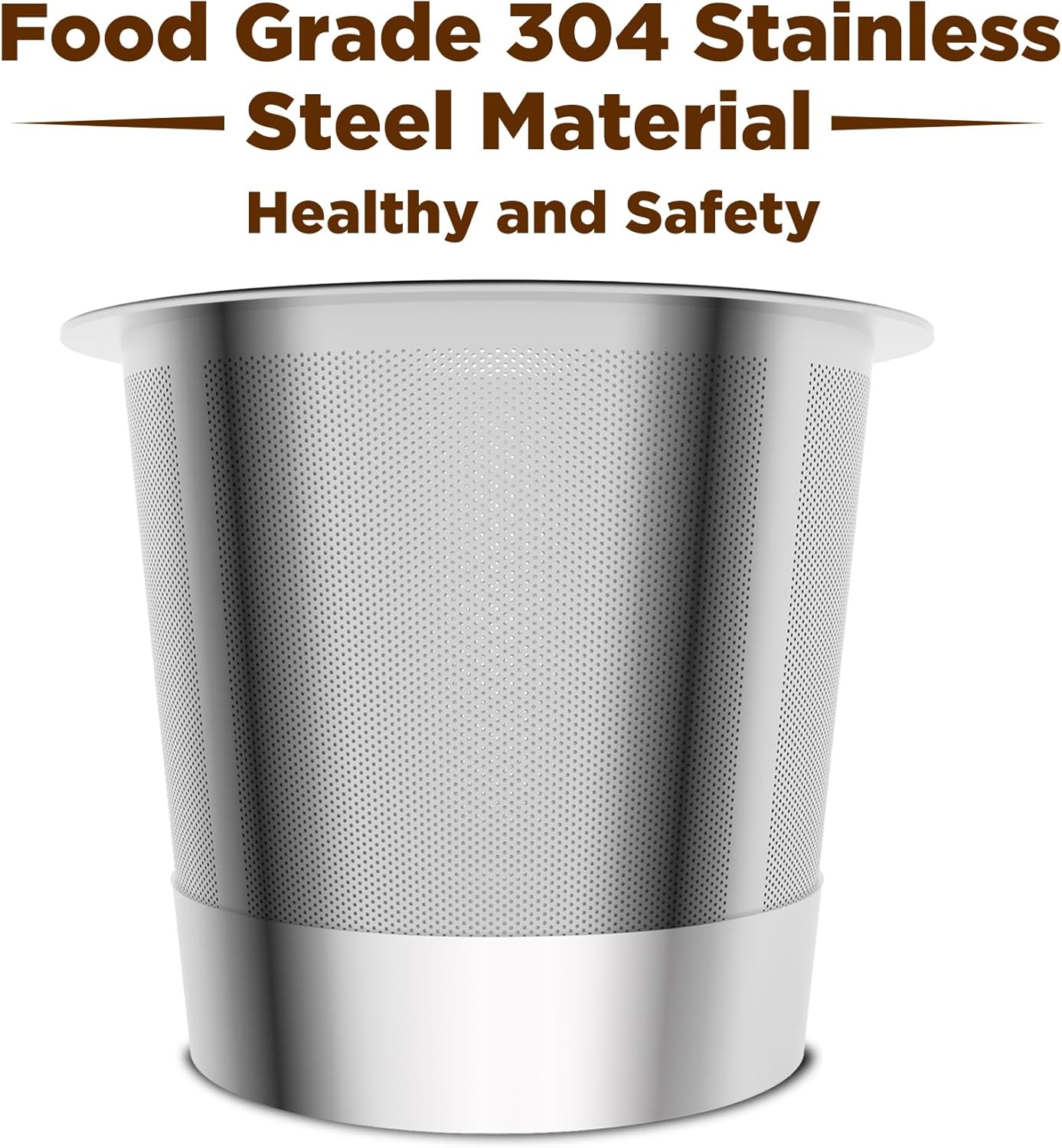 Reusable K Cups, Stianless Steel Coffee Pods with 20 Count paper Filters Compatible with Keurig 2.0 and 1.0 Coffee Makers