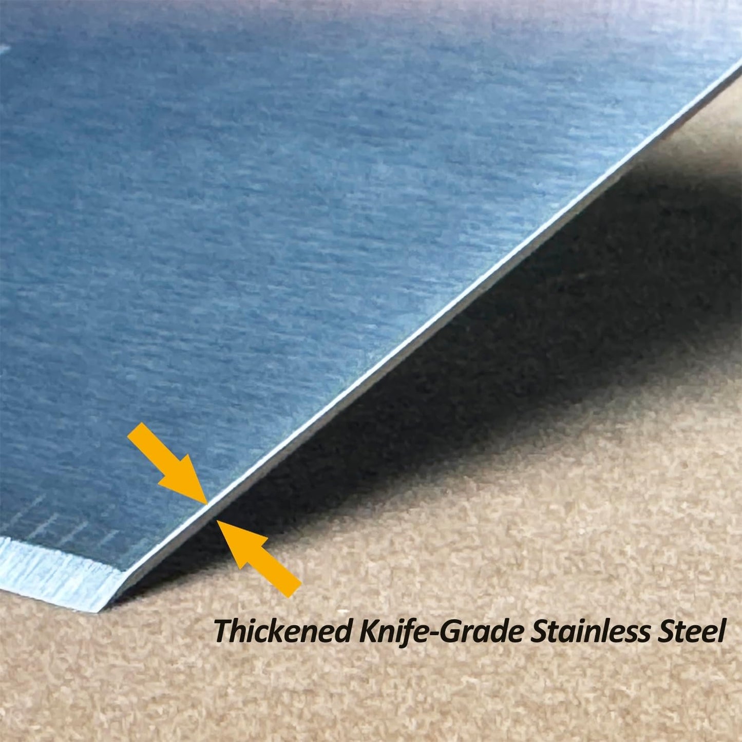 Vovoly Multipurpose Bench Scraper Kitchen Utensil for Flat Top Griddle, Dough Scraper Cutter for Bread and Pizza Cutter - Stainless Steel Metal Griddle Scraper Chopper