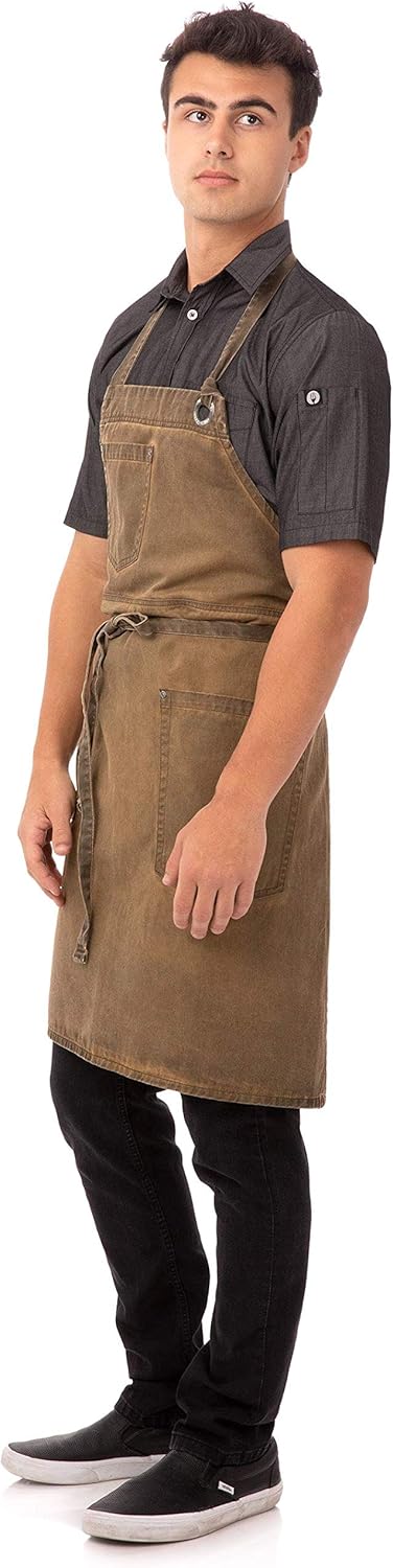 Chef Works Unisex Dorset Bib Apron