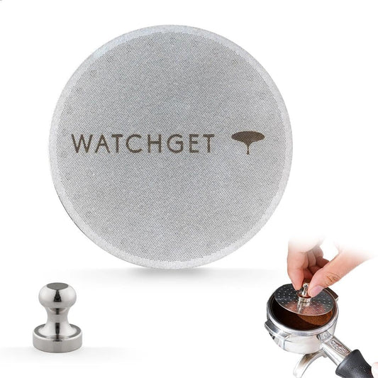 watchget 58 Espresso Puck Screen - 0.8mm Thickness Espresso Screen Double-layer Lower Shower Screen with Magnetic Nail Metal Reusable Filter for 58mm Protafilter Basket Stainless Steel Coffee Filter