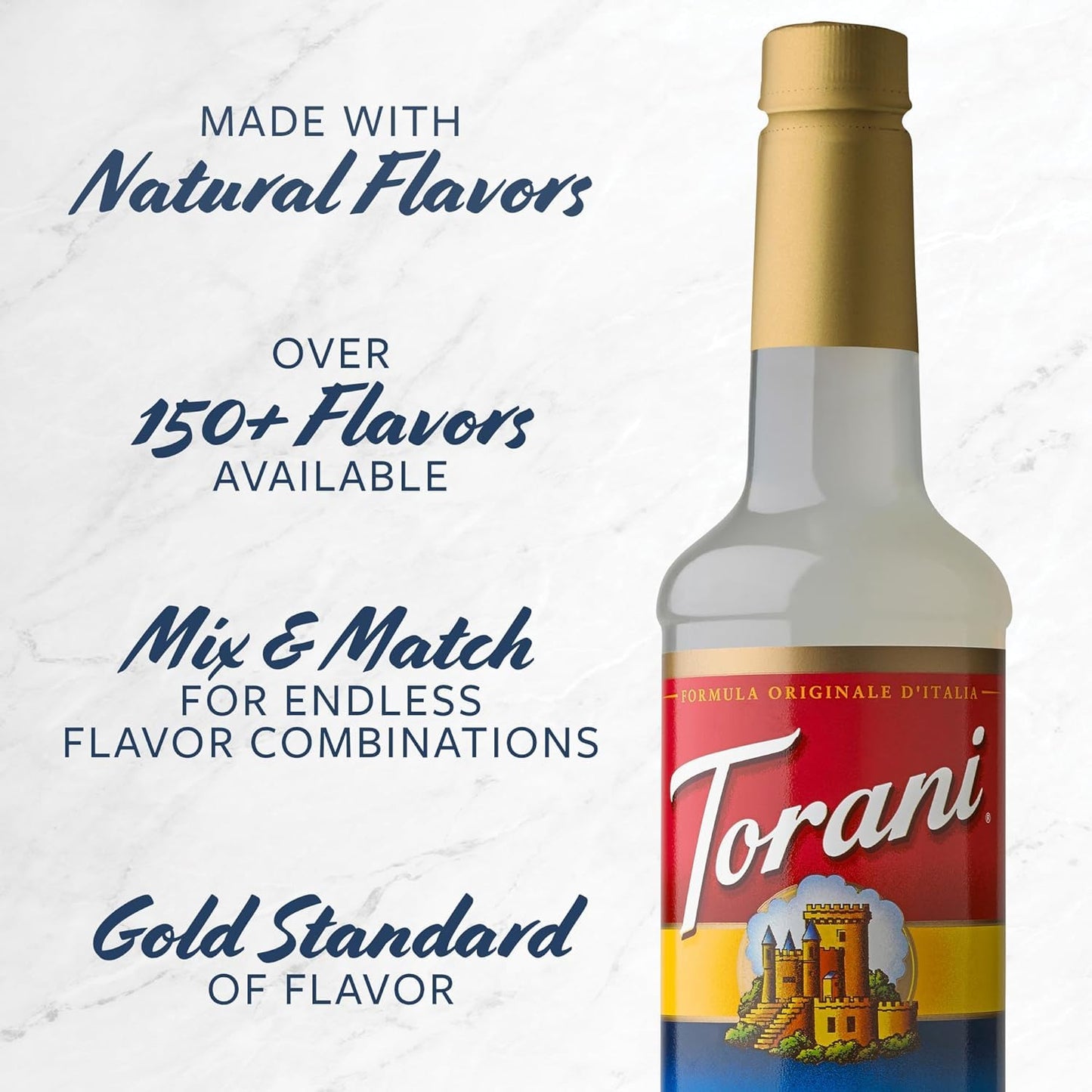Torani Flavored Drink Syrup Beyond Basic Variety Pack, Dragon Fruit, Lavender, Vanilla & French Vanilla, 25.4 fl oz (Set of 4)