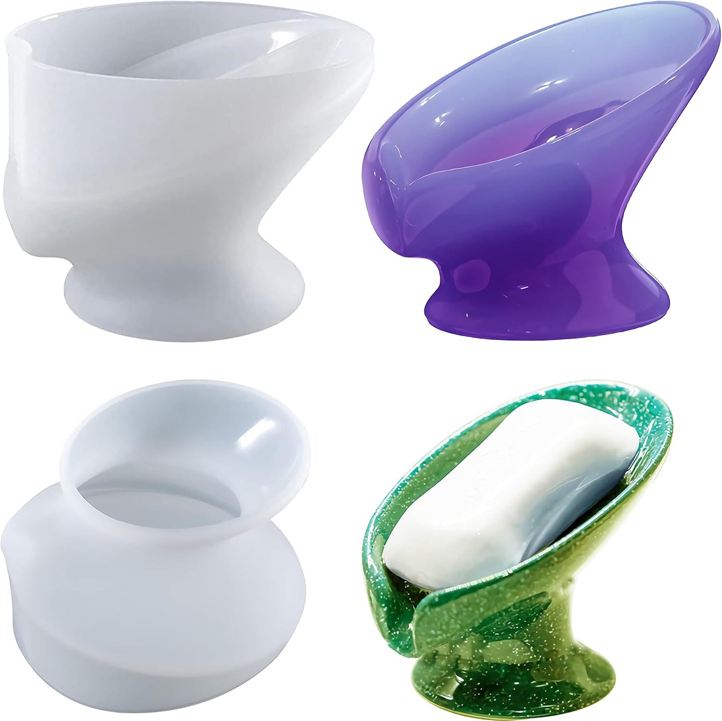 Self-Draining Soap Holder Silicone Resin Mold, DIY Soap Tray, Epoxy Resin Casting Mold