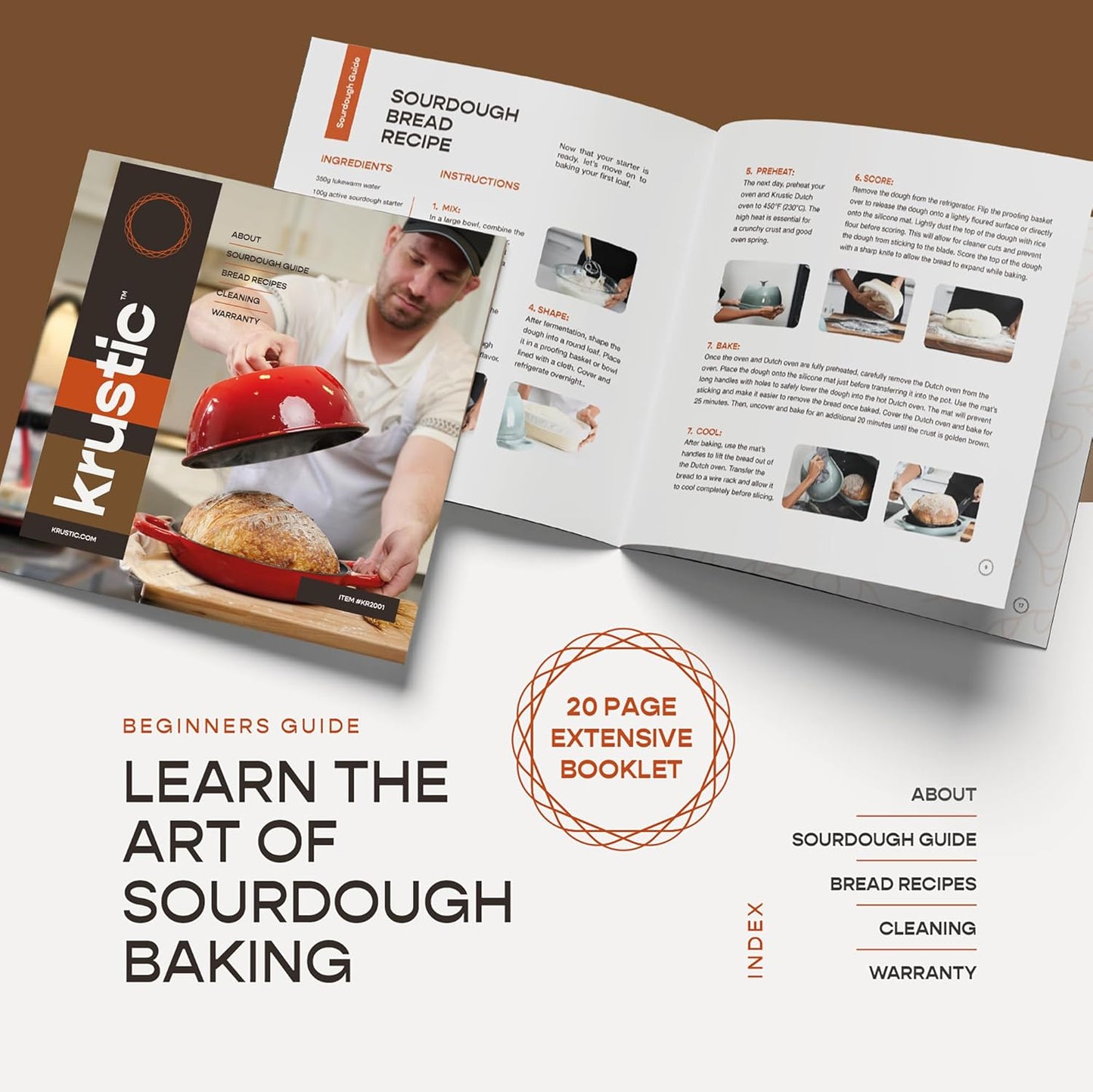 Enameled Cast Iron Dutch Oven for Sourdough Bread Baking | 6 Quart Oval Pot with Lid | 10 Inch Ceramic Enamel Thick Coated Cookware with Non Stick Silicone Baking Mat for Cooking | 6 Qt | Sea Salt