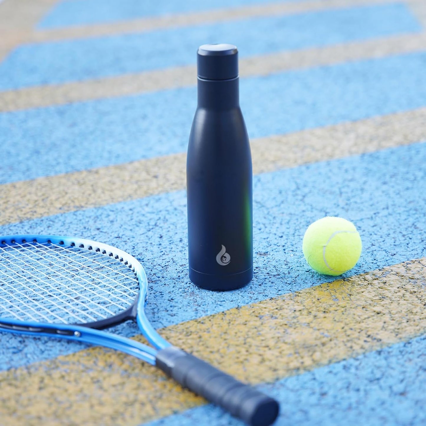 BJPKPK Insulated Water Bottle 12oz Small Stainless Steel Water Bottles Reusable Metal Thermos Keep Cold and Hot,Sky Blue