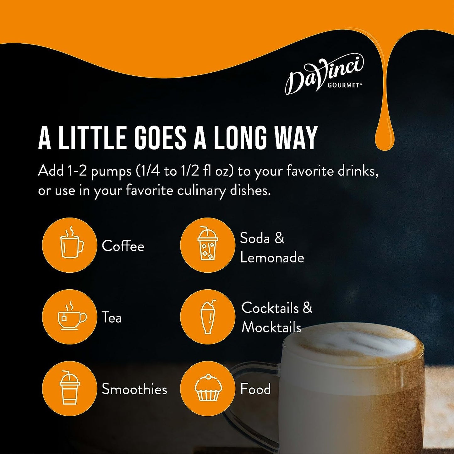 DaVinci Gourmet Classic Butter Rum Syrup, 25.4 Fluid Ounces (Pack of 4)