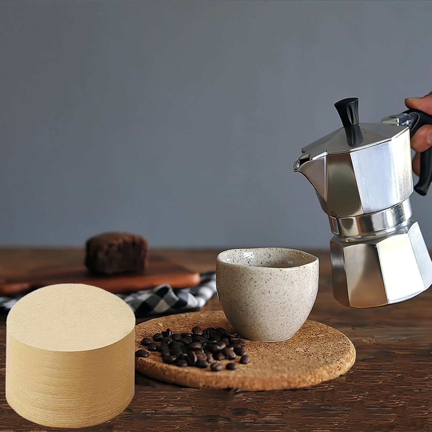 800 Count Espresso Coffee Filters, 51 mm Unbleached Round Coffee Paper Filter for Espresso Machine, Disposable Coffee Filter Compatible with Espresso Coffee Maker