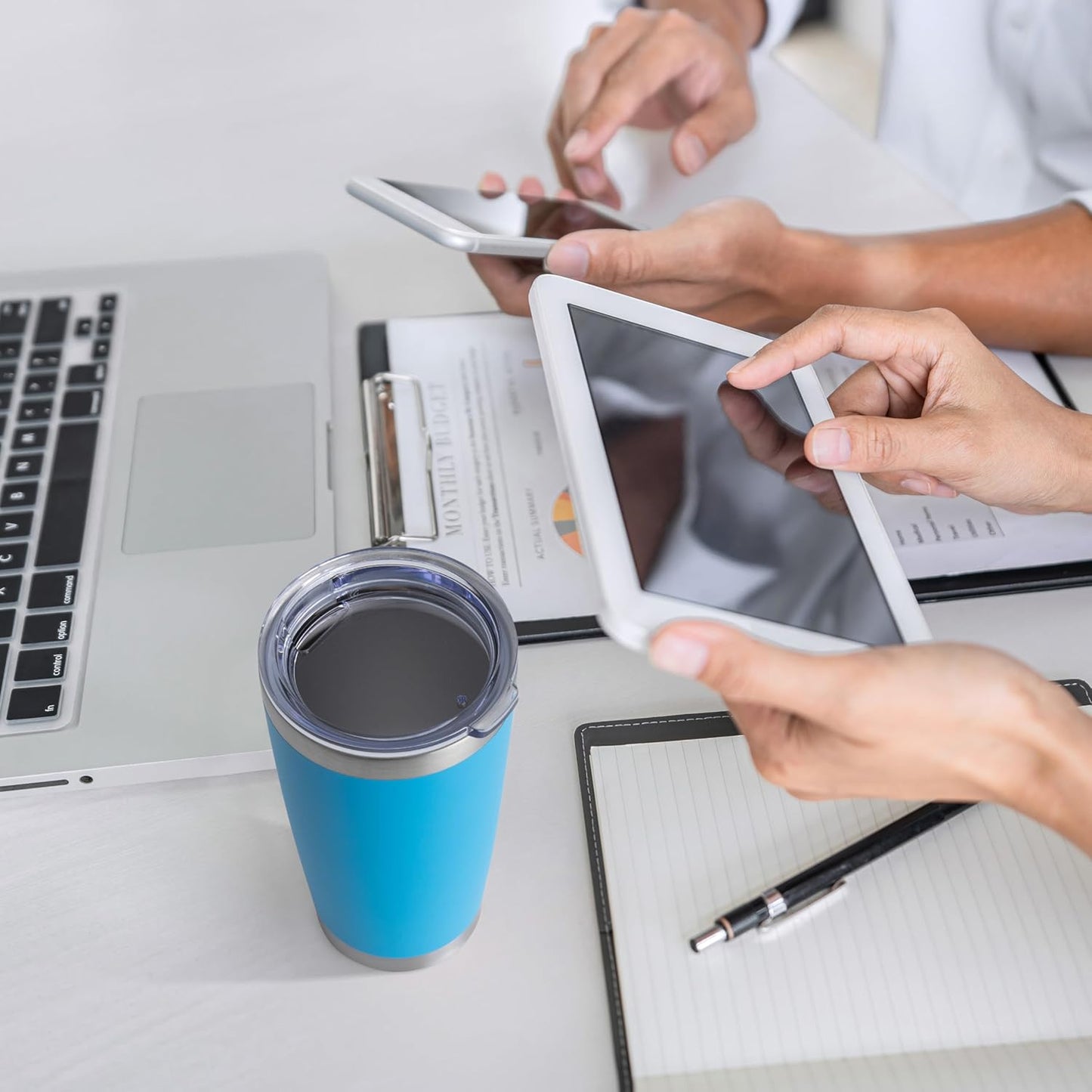 HASLE OUTFITTERS 20oz Stainless Steel Tumblers Bulk, Insulated Travel Cup with Lid, Double Wall Vacuum Coffee Mug for Cold & Hot Drinks 1 Pack, Royal Blue