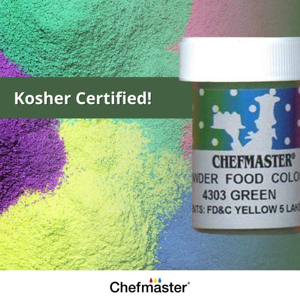 Chefmaster Red Dry Powder Candy Color | Vibrant Shades | Chocolate, Macarons, Fondant | Decorating | Professional-Grade Dye | Easy-to-Use | Manufactured in USA | 3 grams