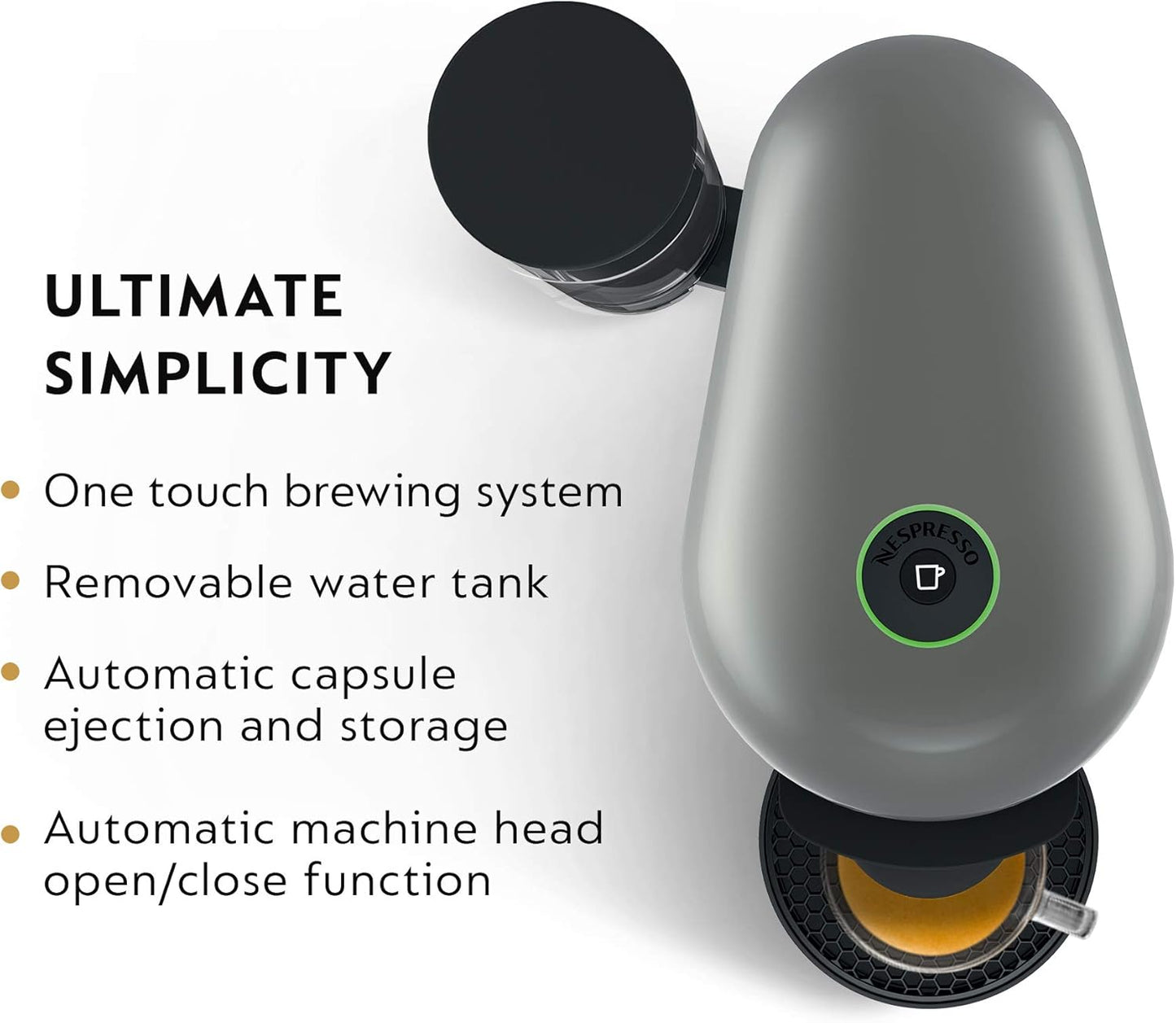 Breville Nespresso VertuoPlus Coffee and Espresso Machine by Breville,8 ounce,Grey