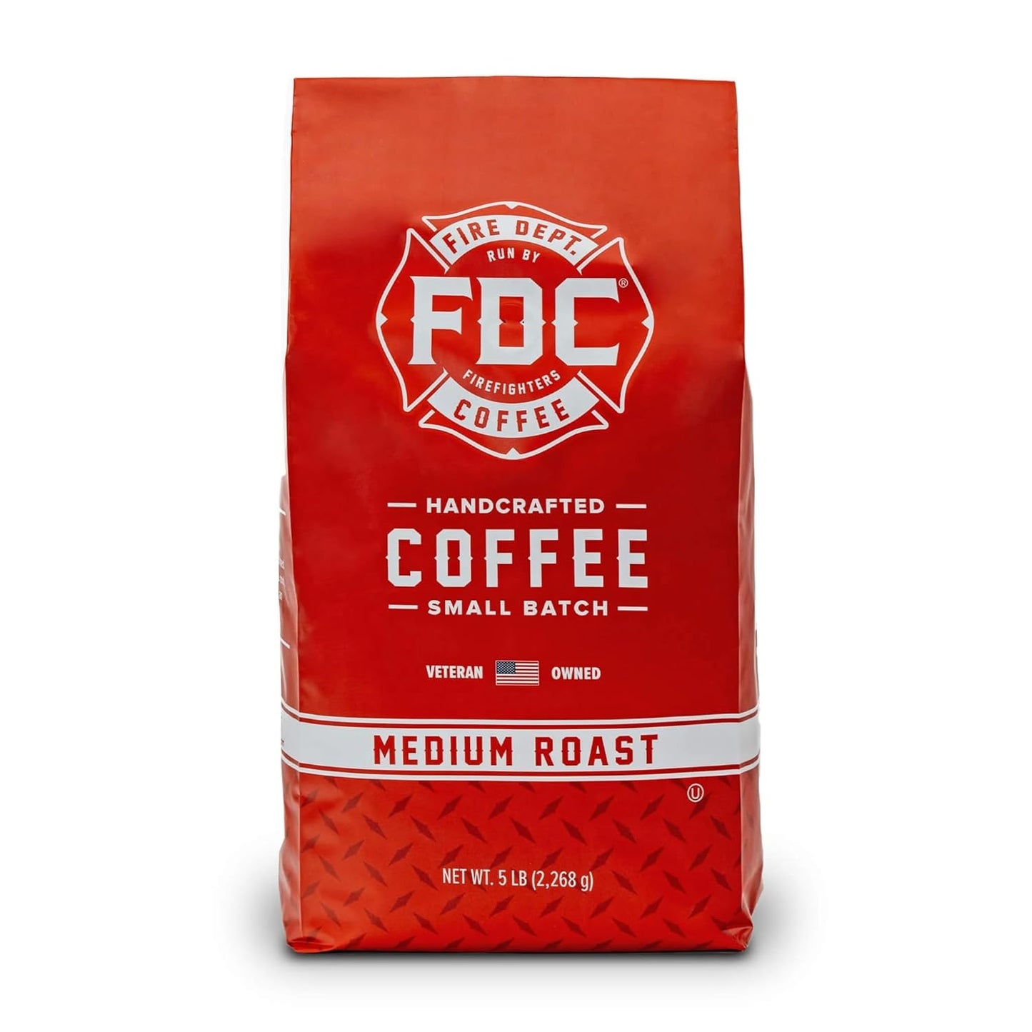 Fire Department Coffee - Gives Back to Firefighters - Balanced & Smooth Original Medium Roast Coffee Beans - Roasted in the USA - Whole Bean - Veteran Owned - Bulk 5 LB