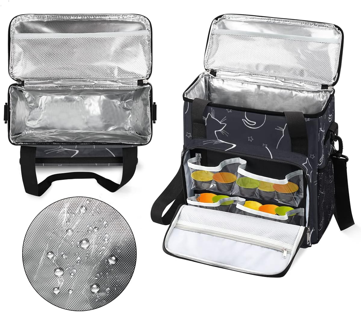 cfpolar Coffee Maker Storage Bag, Waterproof Travel Carrying Storage Tote Bag Organizer Case, Compatible with K-Mini or K-Mini Plus, And Suitable for Other Accessories， With Pockets for K-Cup Pods