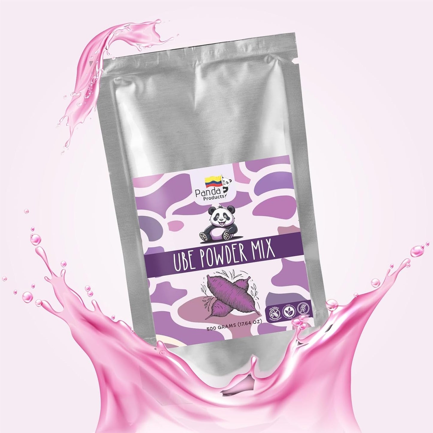 Ube Powder | Ideal for Bubble Teas, Smoothies, Slushes and Desserts | 17.64 oz | by Panda Products
