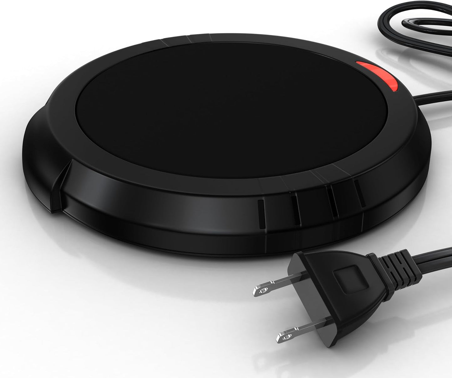 Candle Warmer Plate Safely Releases Scents Without a Flame- Used as Candle Jar Warmer, Candle Melter, Coffee Warmer, Mug Warmer, Cup Warmer in Your Home & Office (Black)