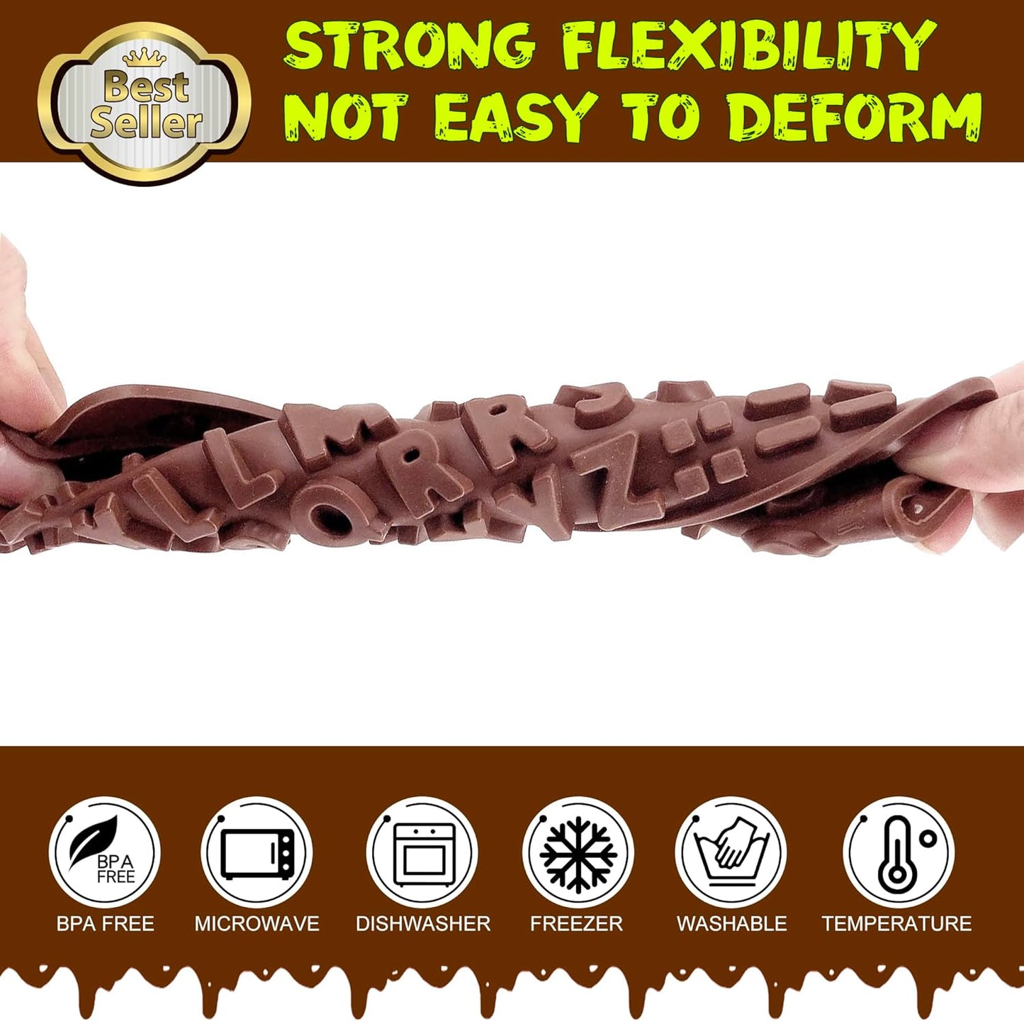 Number Chocolate Silicone Mould for DIY Candies or Fondant - 4 Pack…