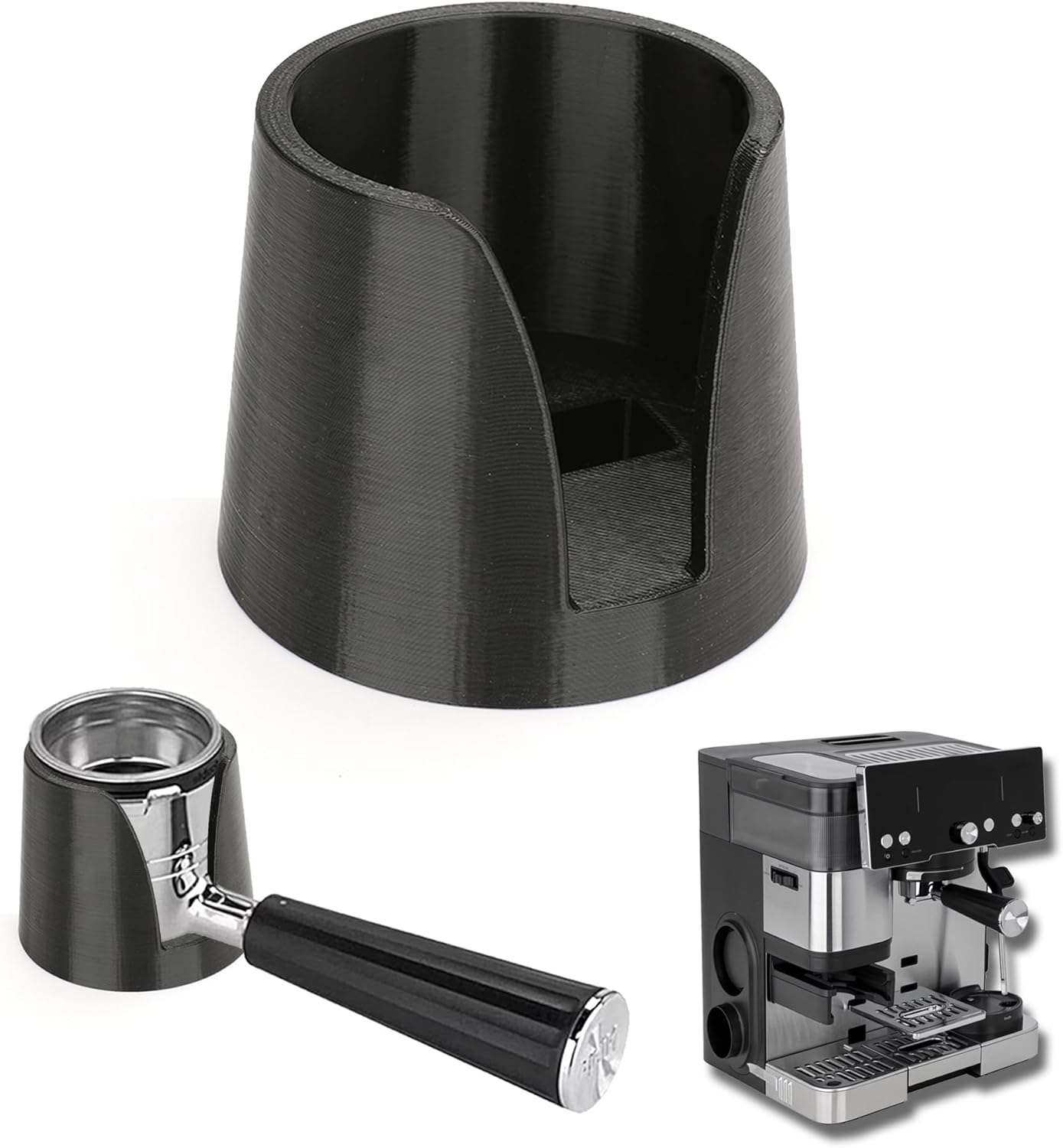 Coffee Tamper Base Compatible with Ninja Espresso ES601/ES701,Handheld Portafilter Support Stand For Ninja Cafe Luxe Machine,Anti-Slip Coffee Accessories Improves Tamping Stability and Extraction