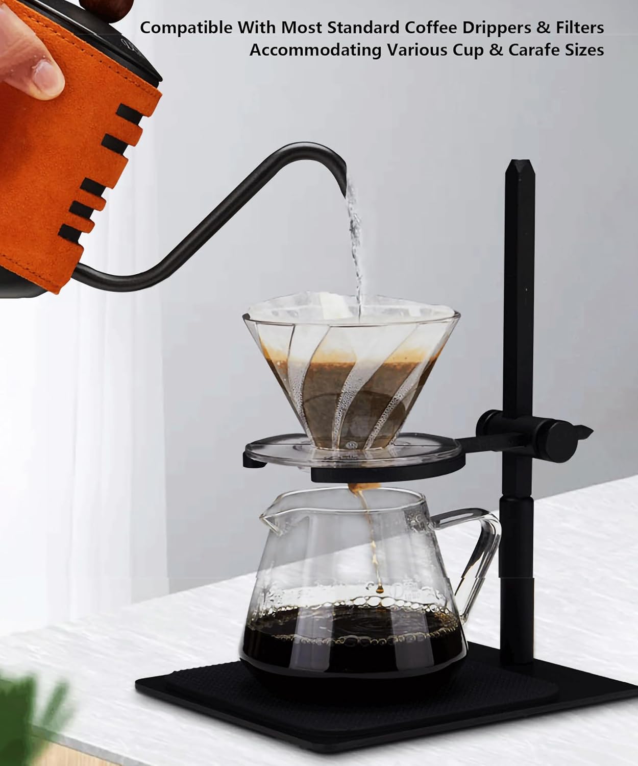 Pour Over Coffee Station Coffee Dripper Stand Adjustable Coffee Filter Holder