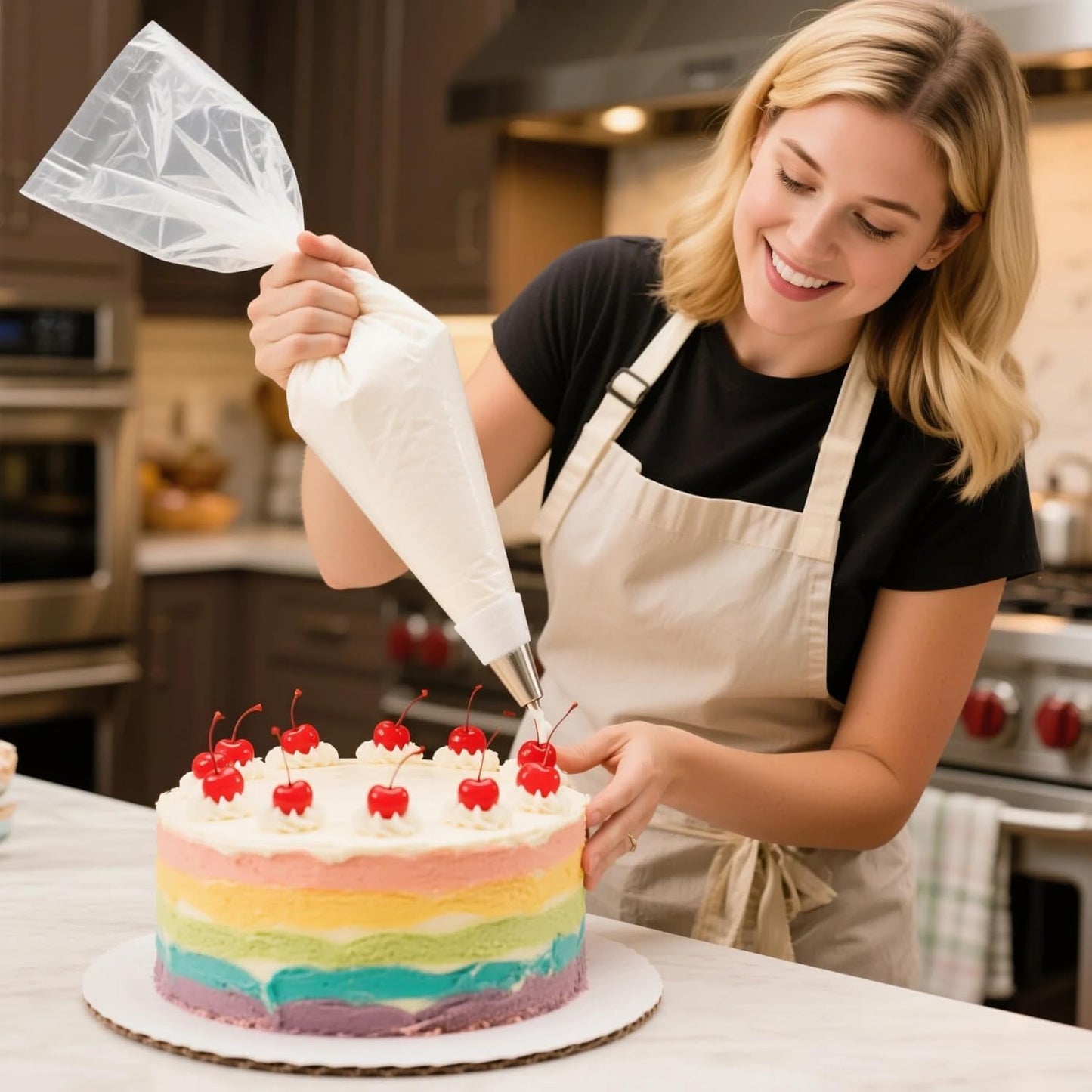 Extra Large 26 inch Piping Bags 50 Pack - HOMIOVEXXL Disposable Piping Bags Thickened Pastry Bags Frosting Bags Anti Burst Cake Decorating Bags for Cake Decorating