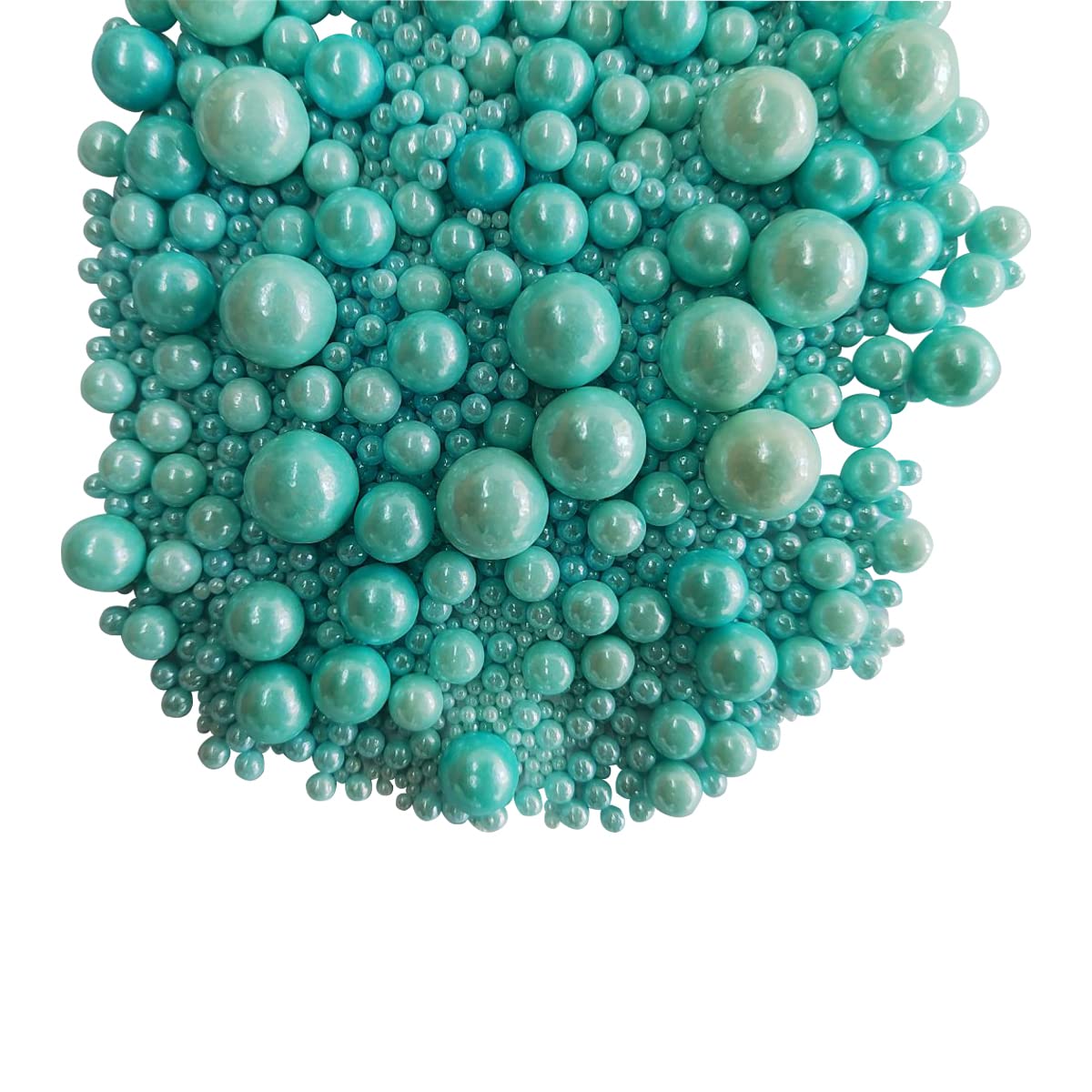 Edible Blue Sugar Pearls Candy Sprinkles 120G/ 4.23Ounce Baking Cake Sprinkles Cupcake and Cake Topper Cookie Decorations Wedding Party Valentines Halloween Christmas Supplies