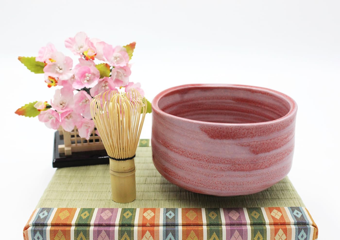 Japanese Traditional Handcrafted Matcha Chawan Tea Bowl Cup Ceremony Tableware Pottery (Guren)