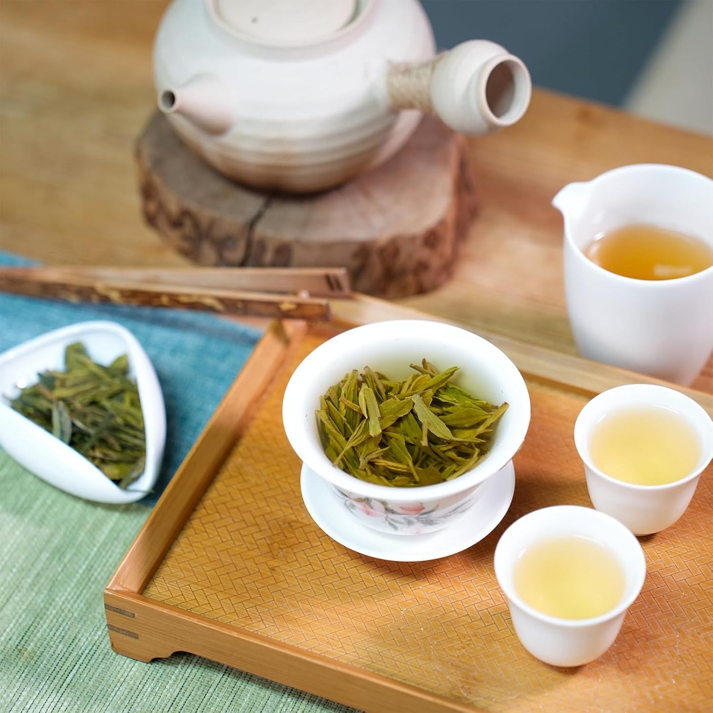 iTeaworld LongJing - Dragon Well Tea Green Tea, 2025 New Chinese Loose Leaf Tea,Rich Bean Aroma,Pure Leaf Green Tea Unsweetened,Hot and Cold Brew- 1 Pack(3.5oz)