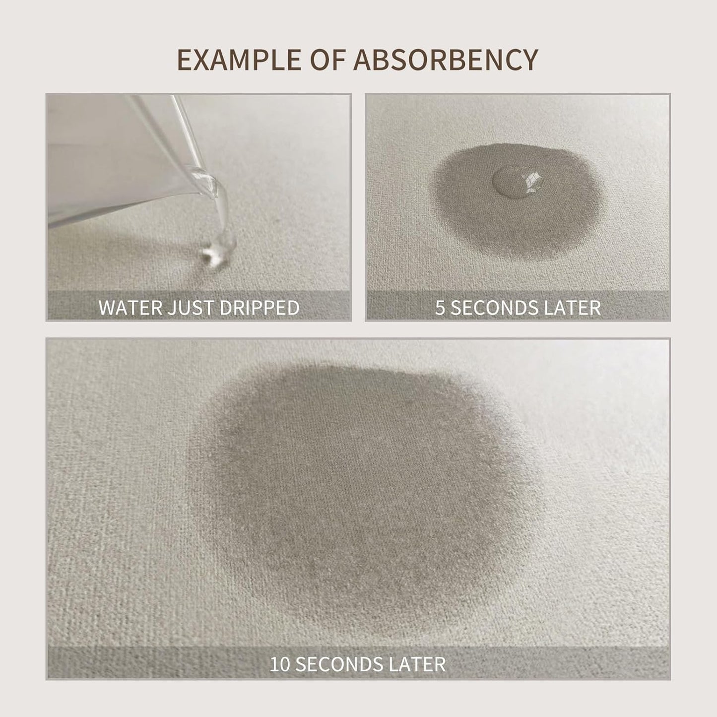 Dish Drying Mat, Diatomaceous Earth Soft Coffee Mat, Absorbent Silicone Dish Drying Mat for Kitchen Counter or Sink for Kitchen Bathroom Coffee Bar (Inked Flower, 12 x 16 Inches)