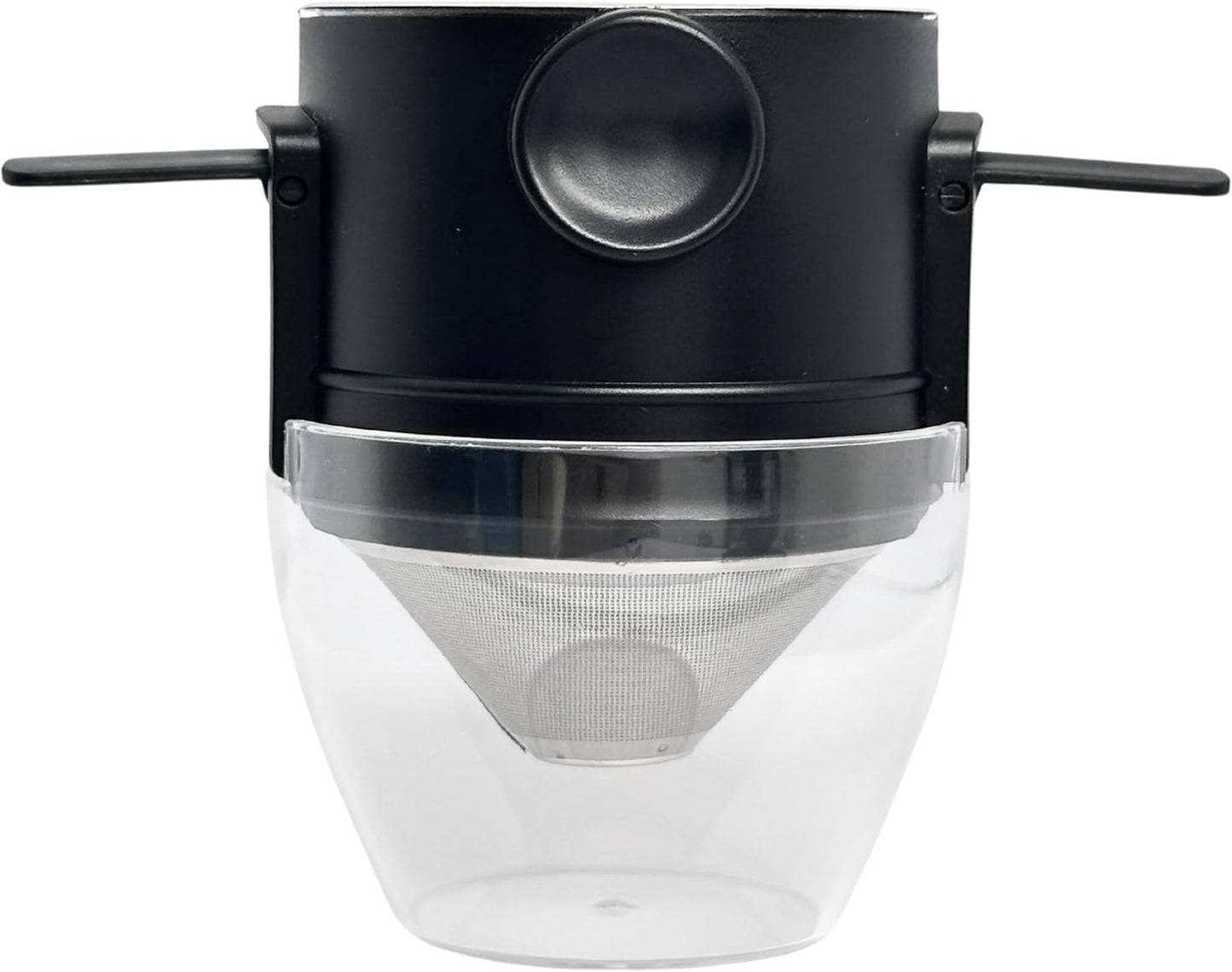 Stainless Steel Pour Over Coffee Dripper with Food-Grade PP Cup – Foldable, Reusable Filter for 1–2 Cups – Paperless, Portable & Easy to Clean – Perfect for Travel Camping Office