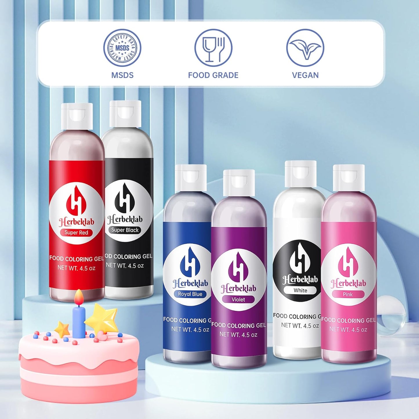 Red Gel Food Coloring 4.5 oz Professional Grade Super Red Food Dye Concentrated Gel Food Coloring for Icing Baking Cake Decorating Cookie