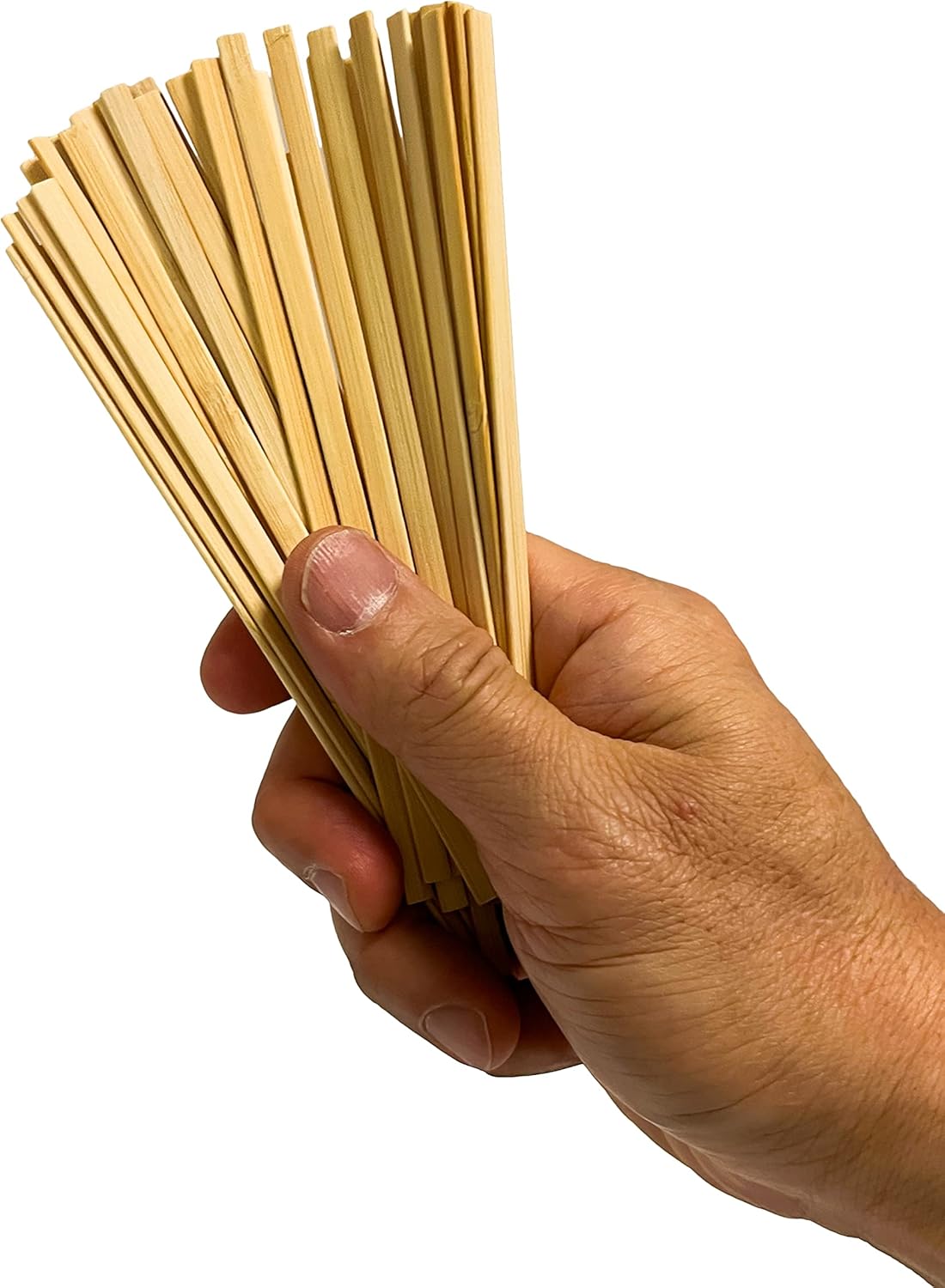 1000 Count | KingSeal Bamboo Coffee Stir Sticks, 5.5 inches, Square End, Stronger and Thicker Than Standard Wood, 100% Renewable and Biodegradable - 1 Box of 1000 Stirrers