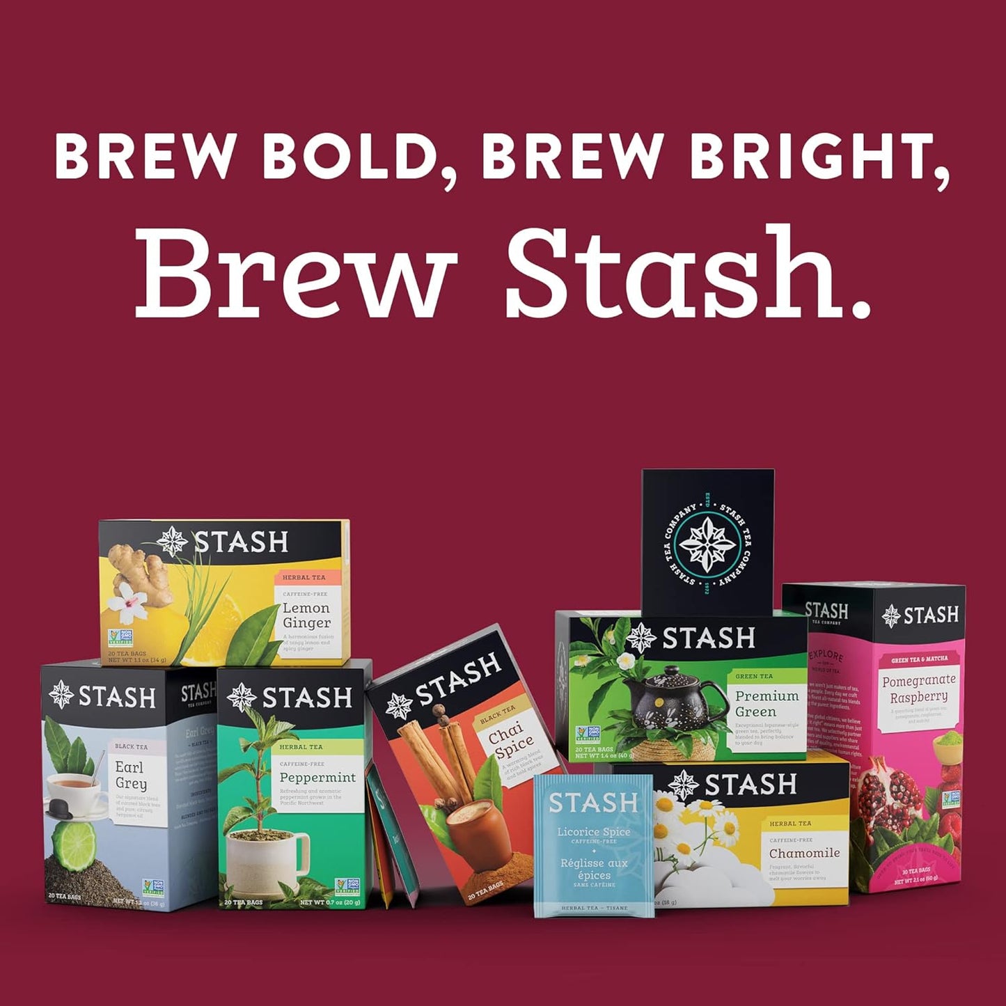 Stash Tea Decaf Pumpkin Spice Black Tea - Decaf, Non-GMO Project Verified Premium Tea with No Artificial Ingredients, 18 Count (Pack of 6) - 108 Bags Total