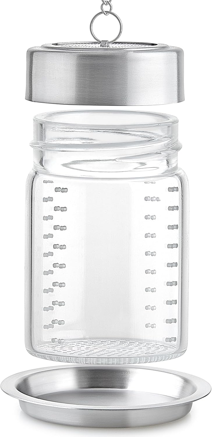 Teabloom Elegant Borosilicate Glass Loose Tea Infuser – Perfect for Whole-Leaf White, Green, Oolong, Black & Herbal Teas – Lead-Free – Small or Large Size