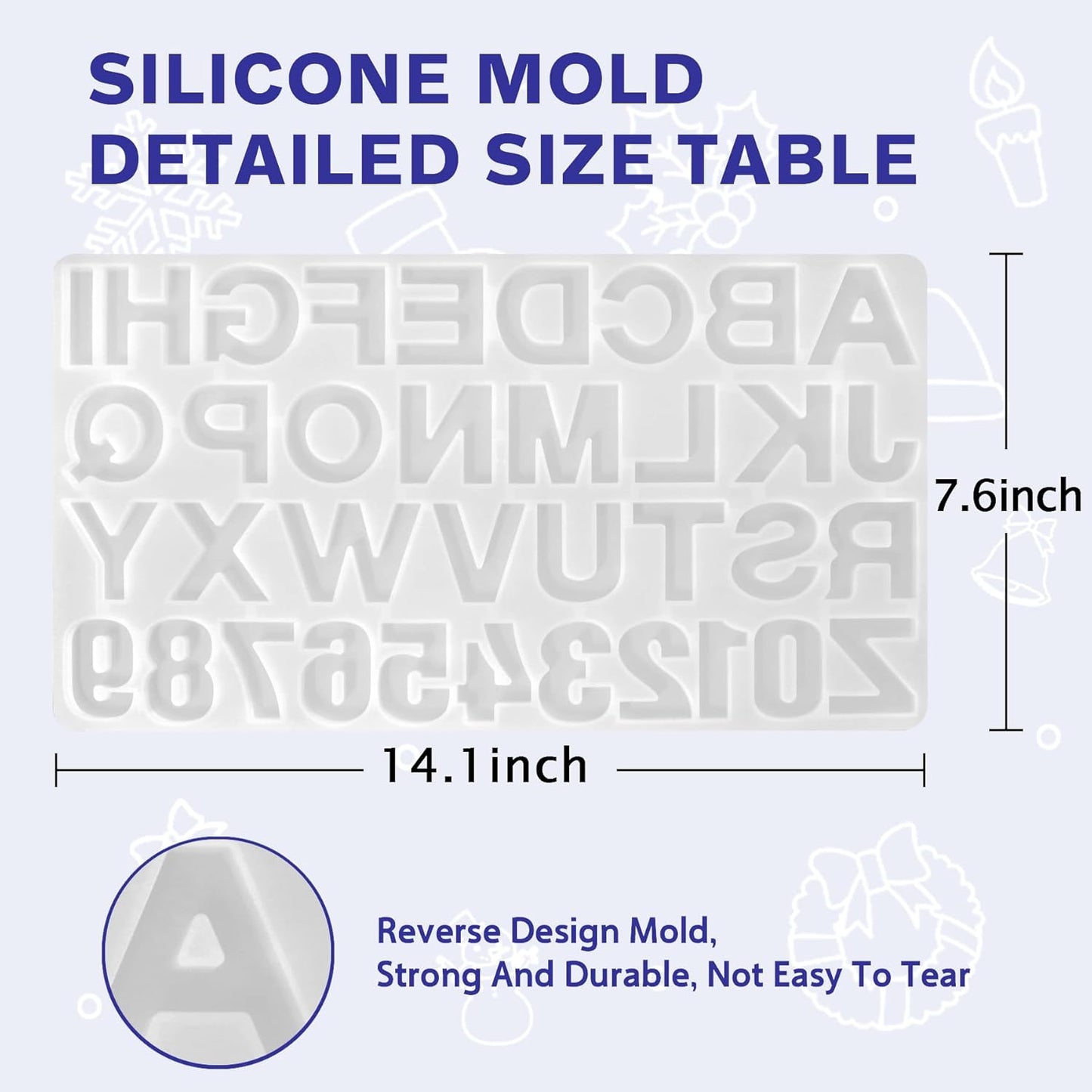 IGaiety Resin Alphabet Mold Starter Kit 169 Pcs Letter Silicone Keychain Molds Reversed Backward Number Molds with Epoxy Resin Pigments Tools for Beginners Adults Jewelry Pendant