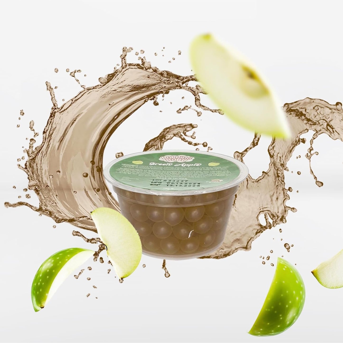 Panda Products Popping Boba 3-Flavor Party Kit – Blueberry, Green Apple, Lychee | Bursting Boba Pearls | 130g Each