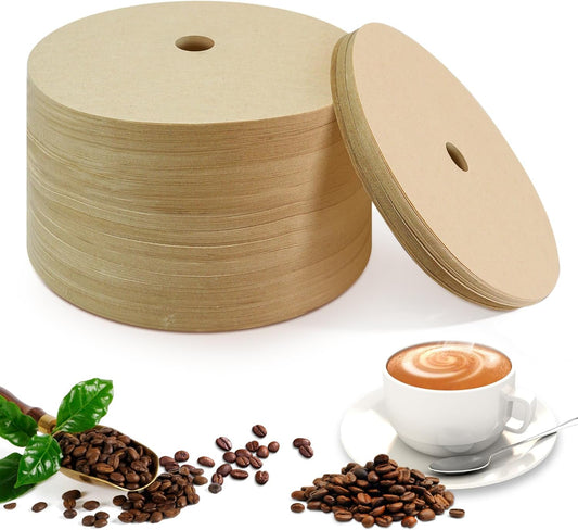 400 Pack Of Natural, Unbleached 3.75-Inch Disposable Coffee Filter Discs, Designed for Percolator Coffee Makers. Ideal for Use At Home, Office, Or Camping.