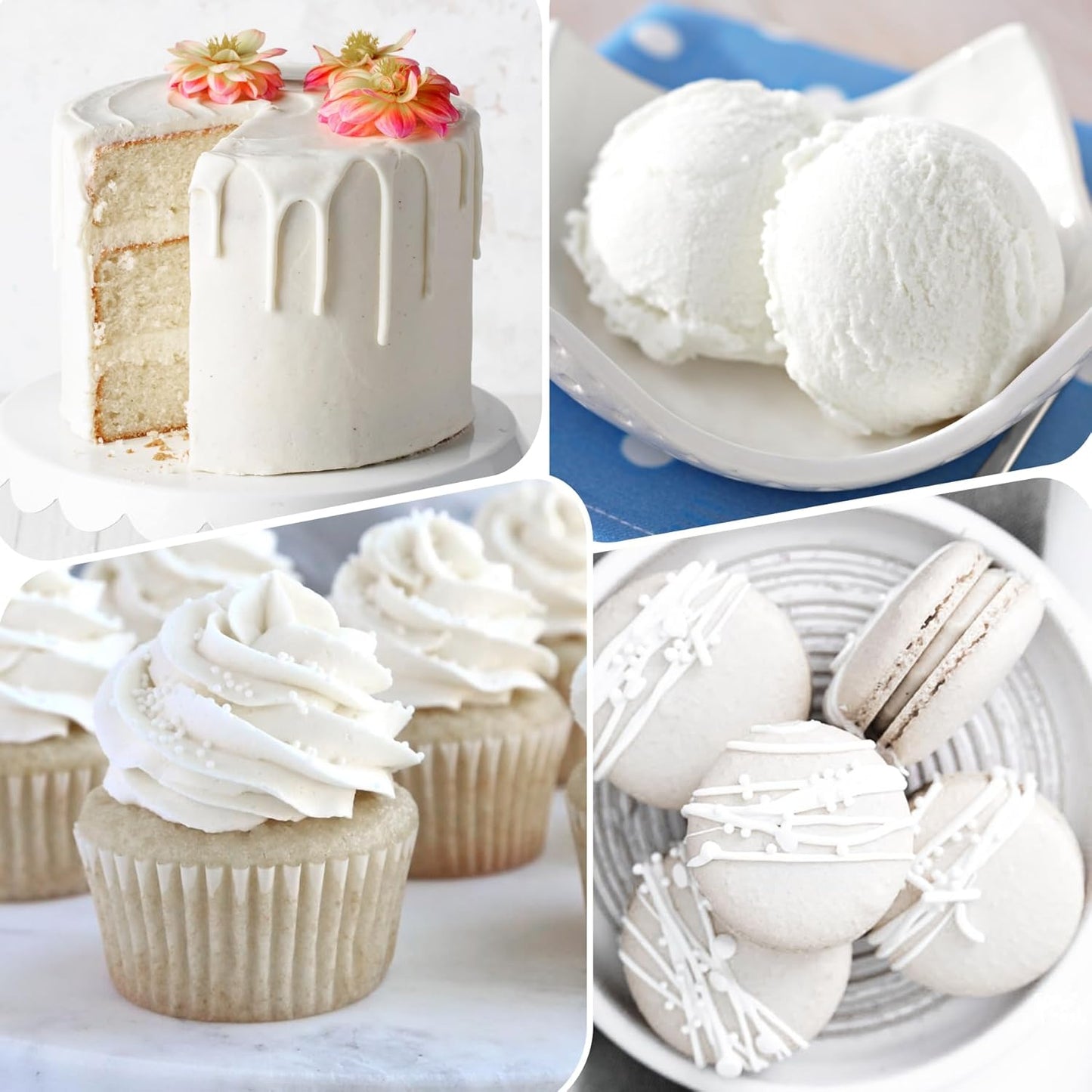 Food Coloring Gel - Vibrant Color Gel Food Coloring for Cake Decorating, Baking, Easter Egg, Icing - Tasteless Food Color Dye for Fondant, Cooking, Slime, Airbrush (White, 5.3oz)