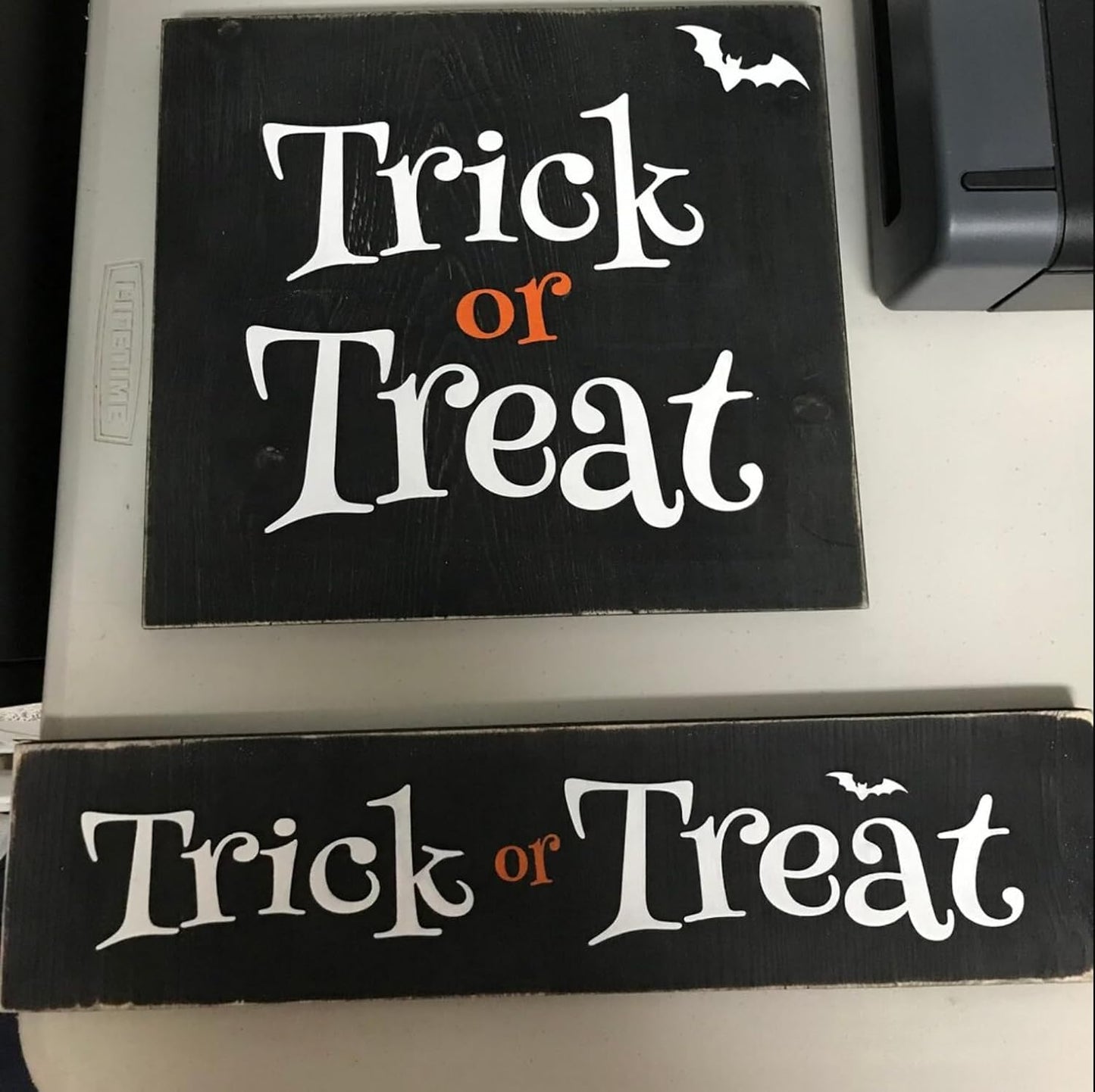 Halloween Stencils for Door Mats 8” Ghost Face Stencil Boo Trick or Treat Stencils for Painting on Wood Pumpkin Doormats T-Shirts