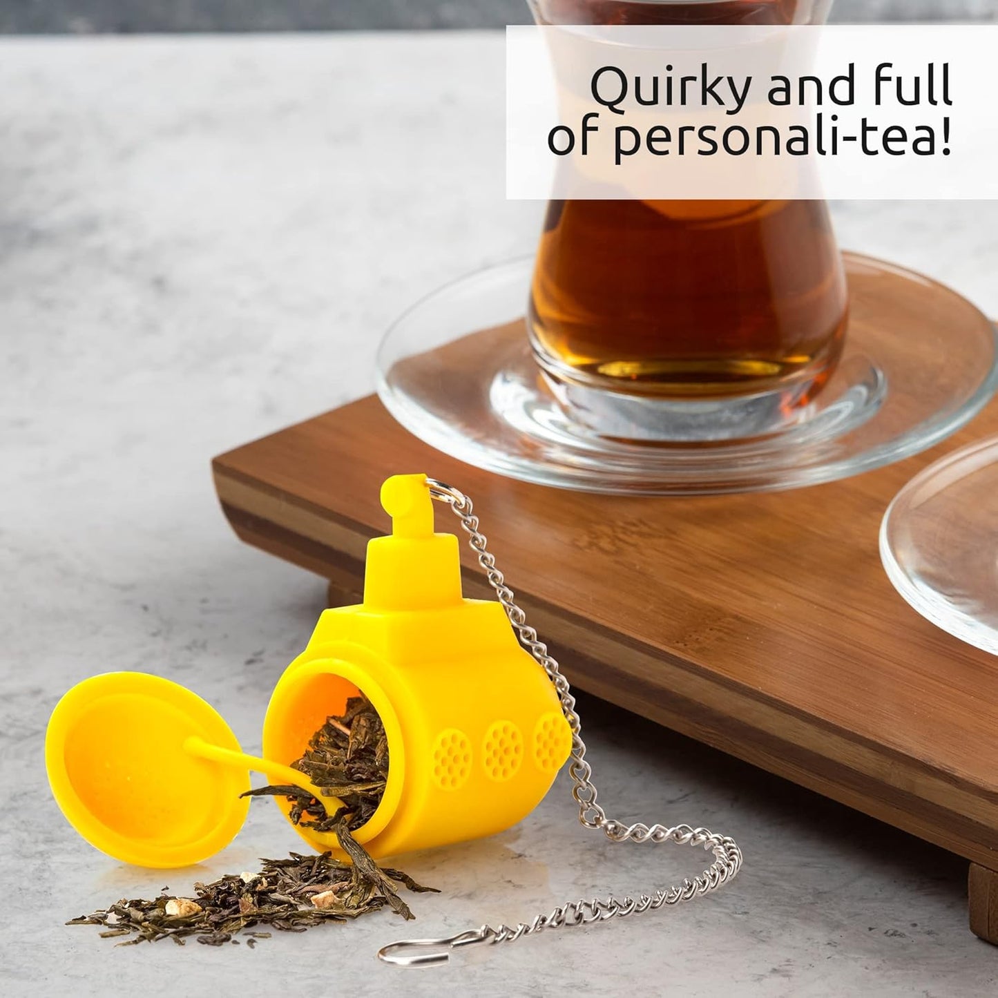 OTOTO Cute Tea Infuser - Loose Leaf Tea Steeper, Tea Accessories, Tea Diffusers, Tea Infuser for Loose Leaf Tea, Tea Strainers, Cute Gifts, Tea Gift Set, Kitchen Gifts, Cooking Gadgets