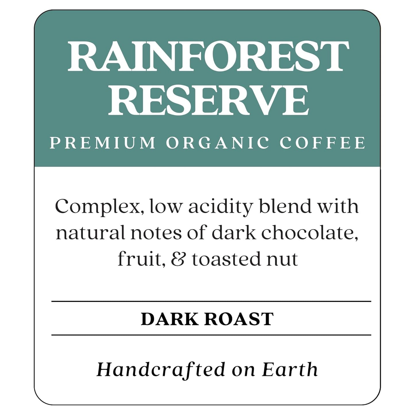 Copper Moon Dark Roast Whole Bean Coffee, Rainforest Reserve Organic Blend, 2 Lb