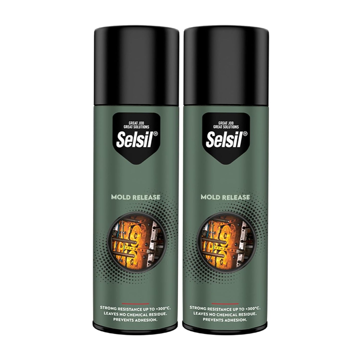 SELSIL Silicone Mold Release Aerosol Spray (2 x 13.5 fl oz) Professional Resin Mold Releaser, Non-Stick, Fast-Drying & Easy Mold Removal, (Pack of 2)