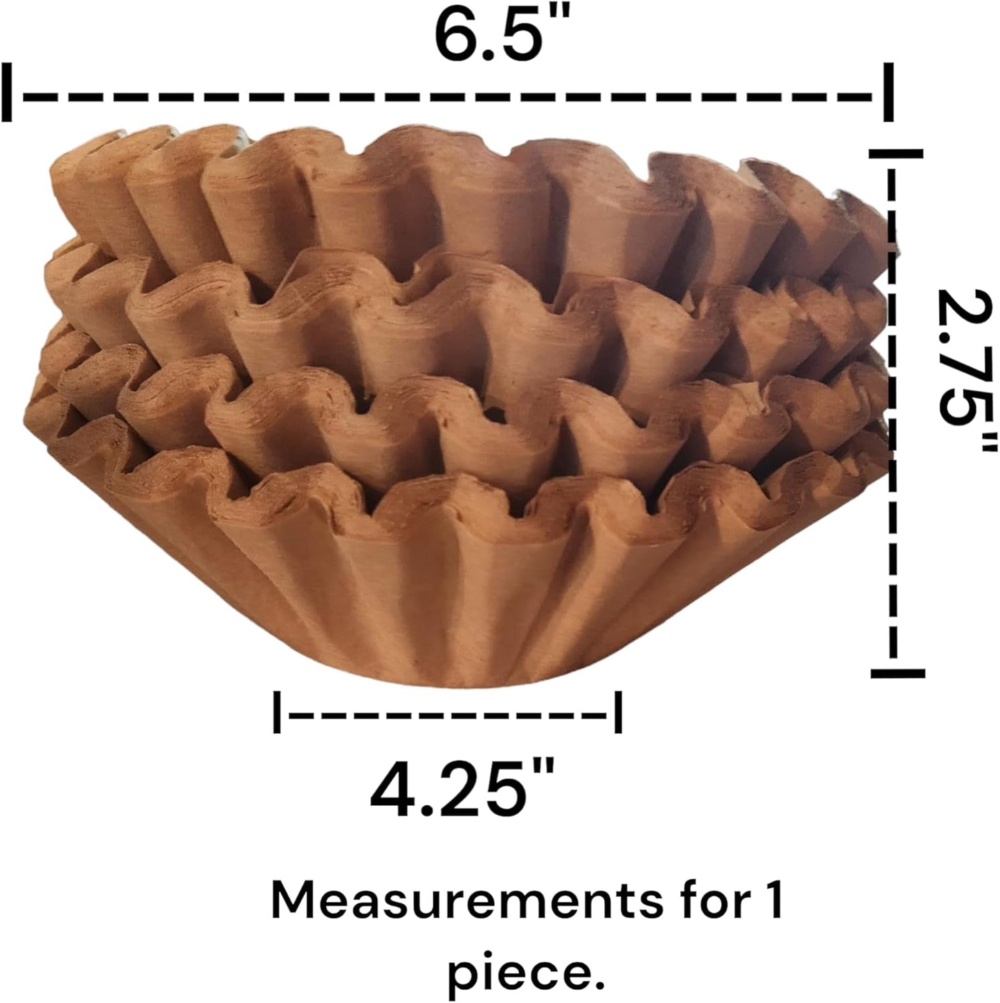 Natural, Unbleached, Coffee Filters Biodegradable and Compostable, Brown for Commercial and Home Coffee, for Large Basket 8-12 Cup - XL Size (200)
