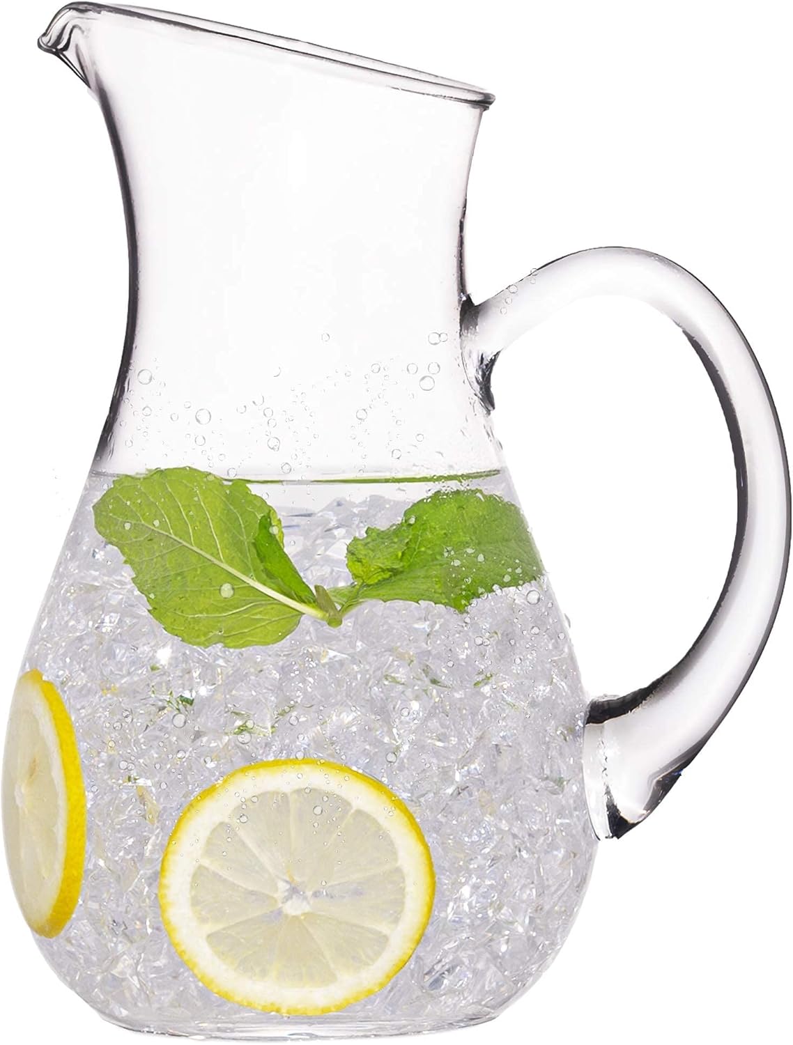 Glass Water Pitcher with Spout – Elegant Serving Carafe for Water, Juice, Sangria, Lemonade, and Cocktails – Crystal-Clear Glass Beverage Pitcher.