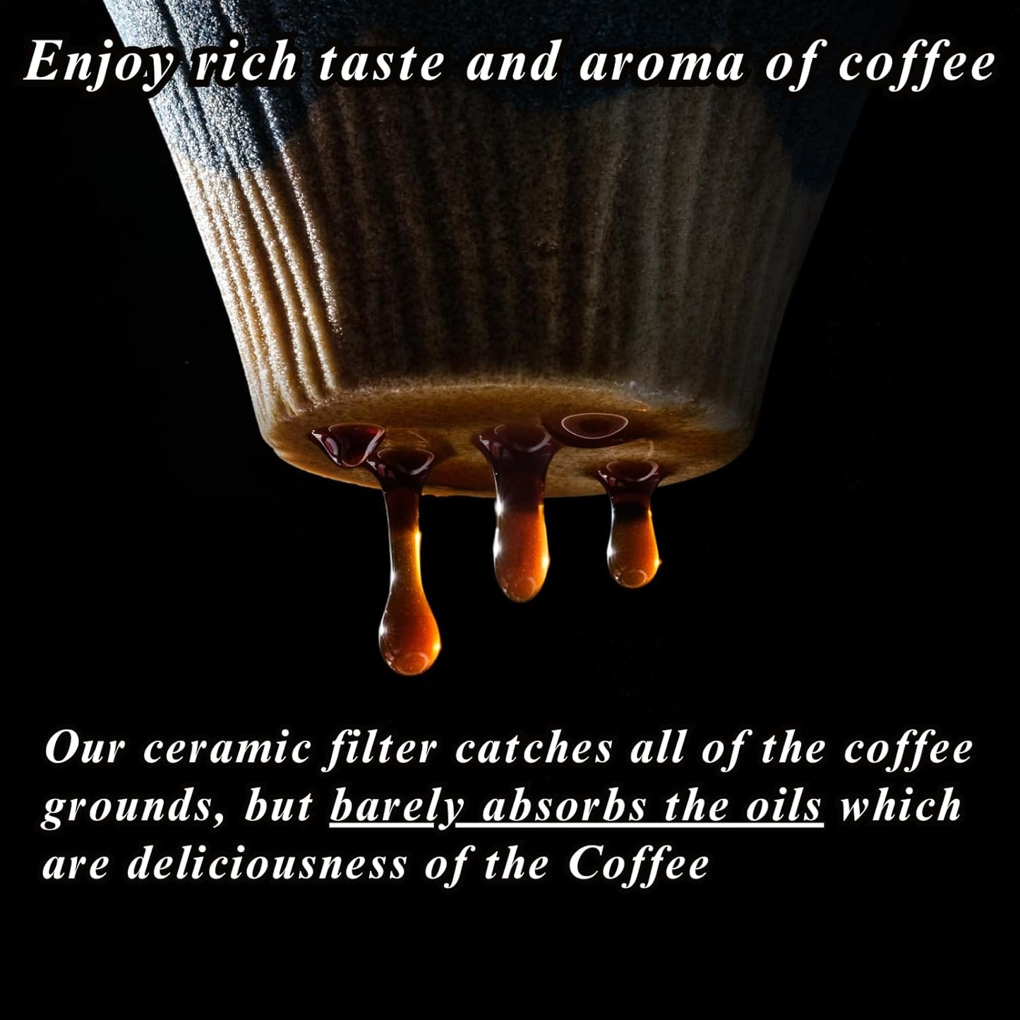 Ceramic Reusable Coffee Filter Dripper Paperless Sustinable Mt. Fuji Made in Japan (Purple)