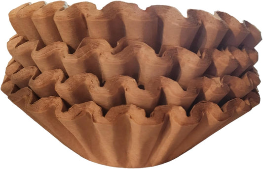 Natural, Unbleached, Coffee Filters Biodegradable and Compostable, Brown for Commercial and Home Coffee, for Large Basket 8-12 Cup - XL Size (200)
