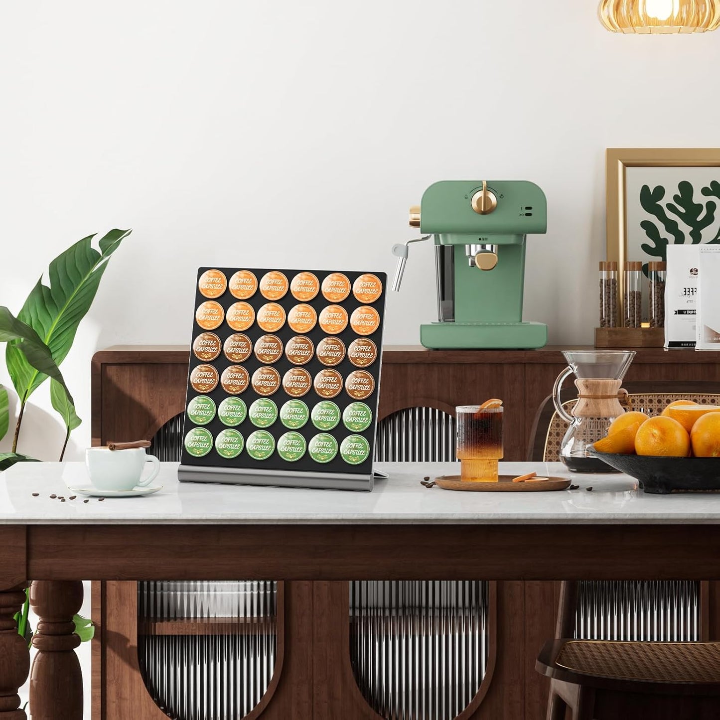 Coffee Pods Holder Organizer Compatible with K cup,36 Pods Large Capacity Coffee Pod Storage Organizer Compatible with keurig pods, Space Saving K-Cups Organizer for Kitchen Office Coffee Bar