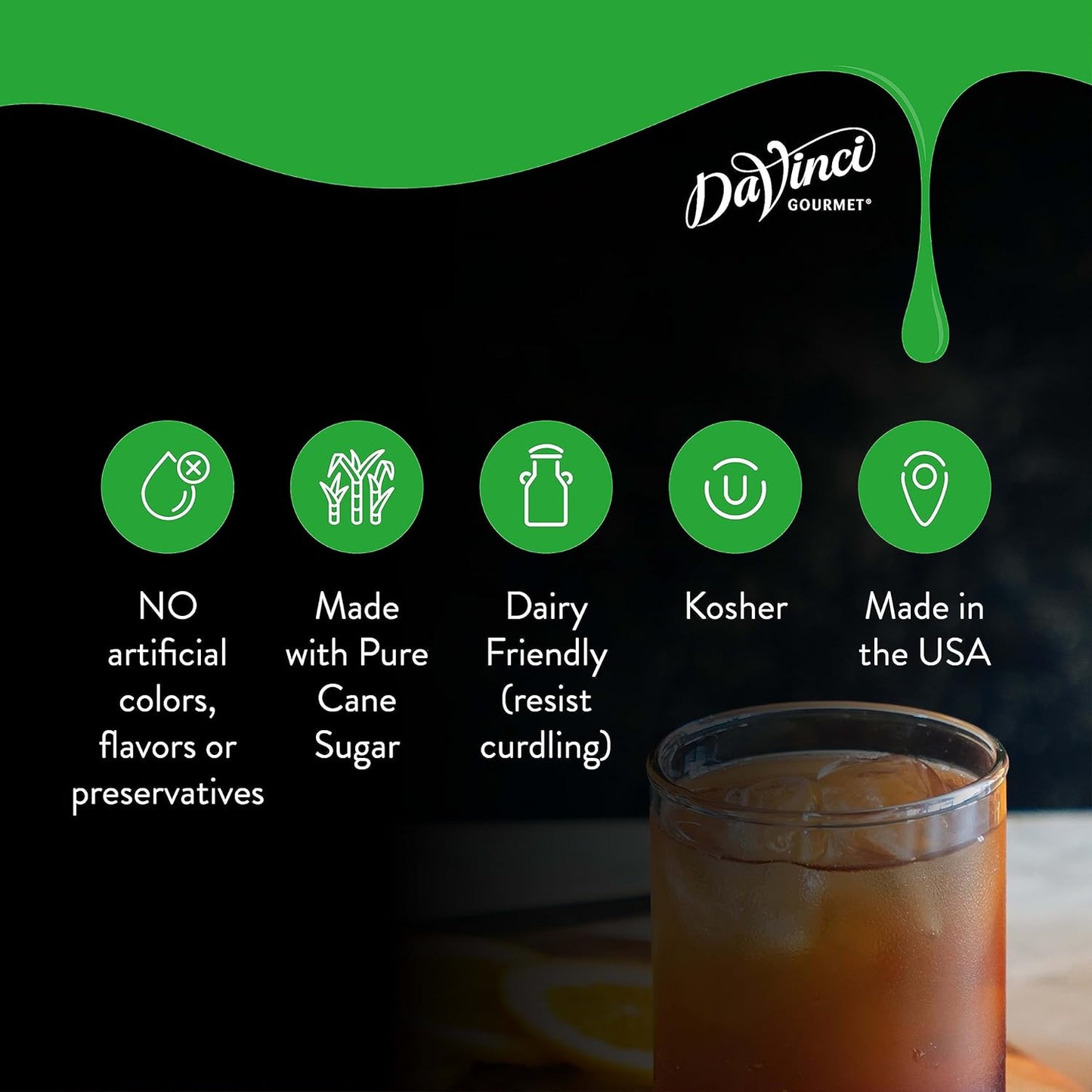 DaVinci Gourmet Honey Syrup, 25.4 Fluid Ounces (Pack of 4)