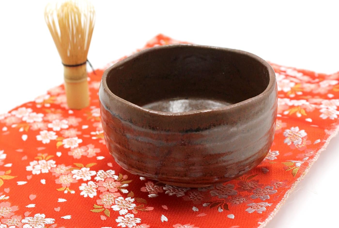 Japanese Traditional Handcrafted Matcha Chawan Tea Bowl Cup Ceremony Tableware Pottery (Tetsuaka)