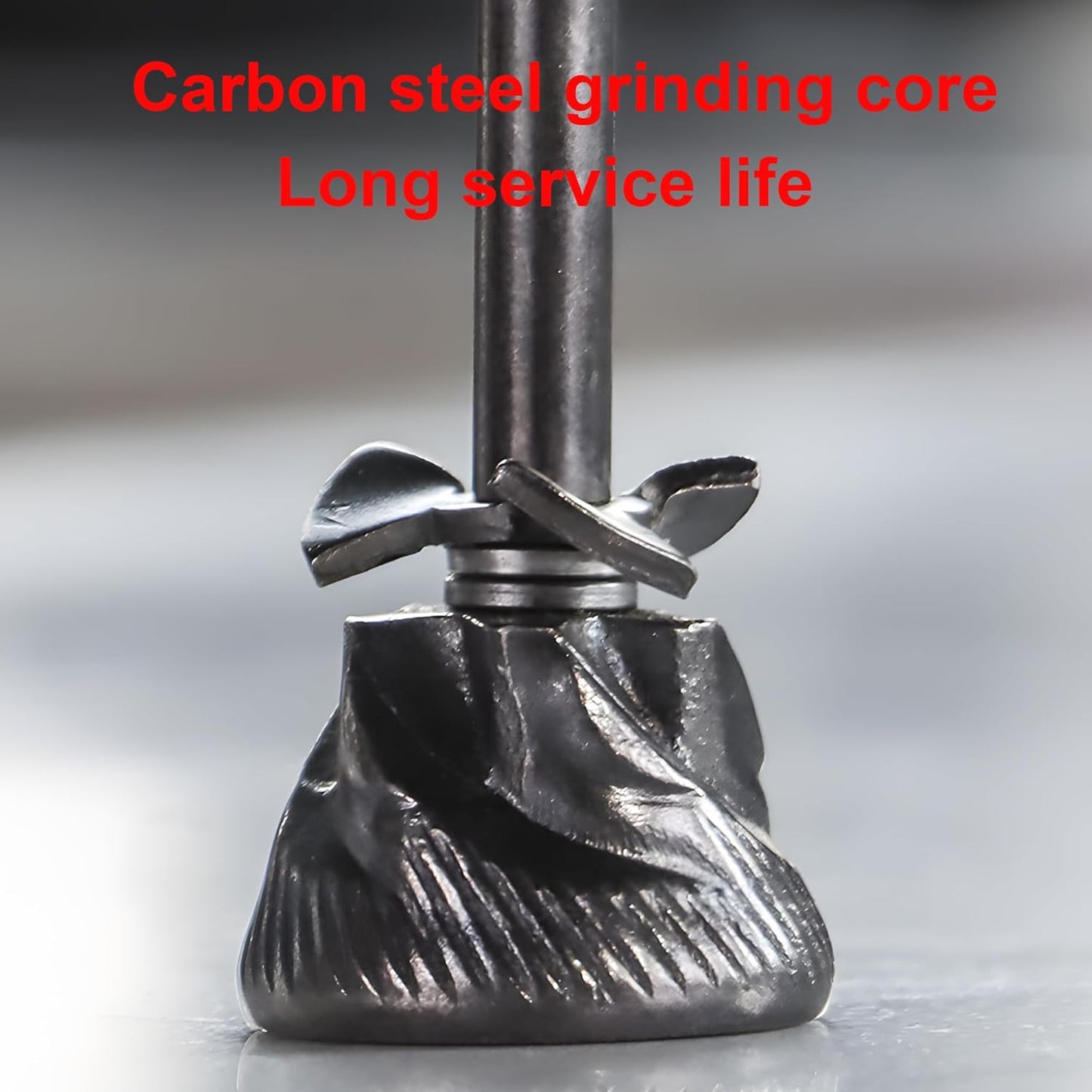 Vintage Manual Coffee Grinder with Cast Iron Wheel, Wood Handle, Carbon Steel Grinding Core, Black and Brown, 10.63x5.71 Inch