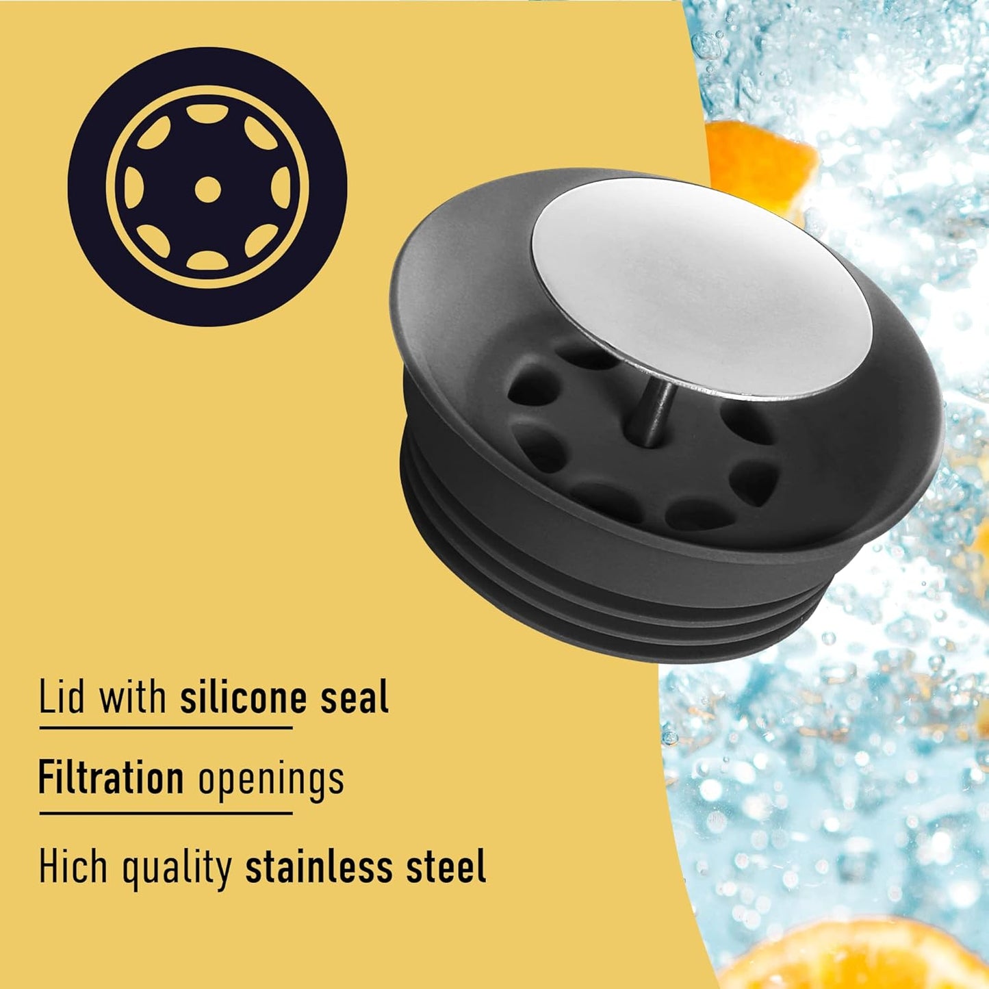 Glass Pitcher - 1.2 Liters / 41 oz, Borosilicate Glass - Water Carafe with Lid - for Hot/Cold Beverages - Milk Jug - Iced Tea Pitcher - Juice Server - by PJC-Kitchen