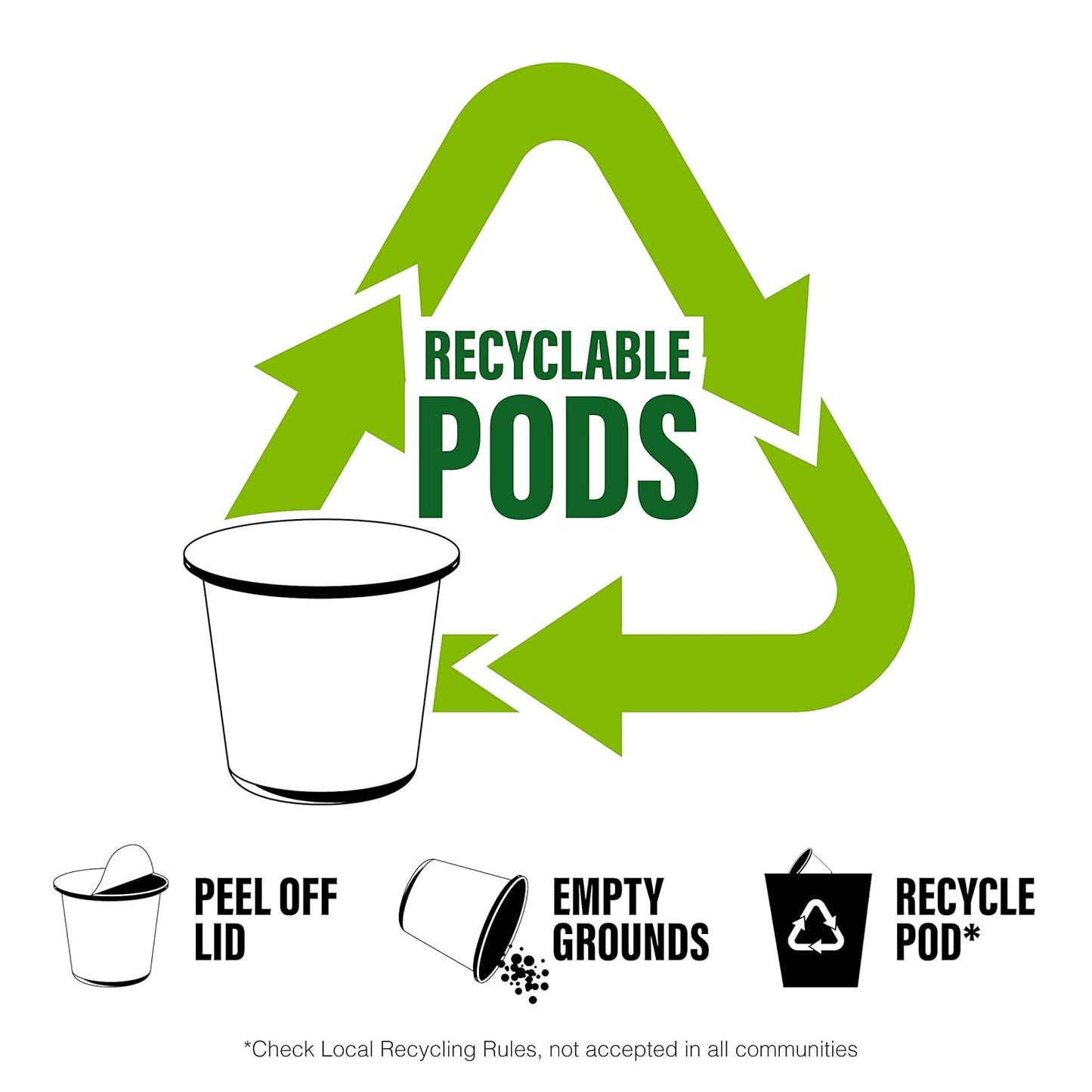 Brooklyn Beans Coffee Pods, Maple Sleigh Decaf - Compatible with Keurig K Cup Brewers Including 2.0 Machines, 40 Count, Maple Flavored