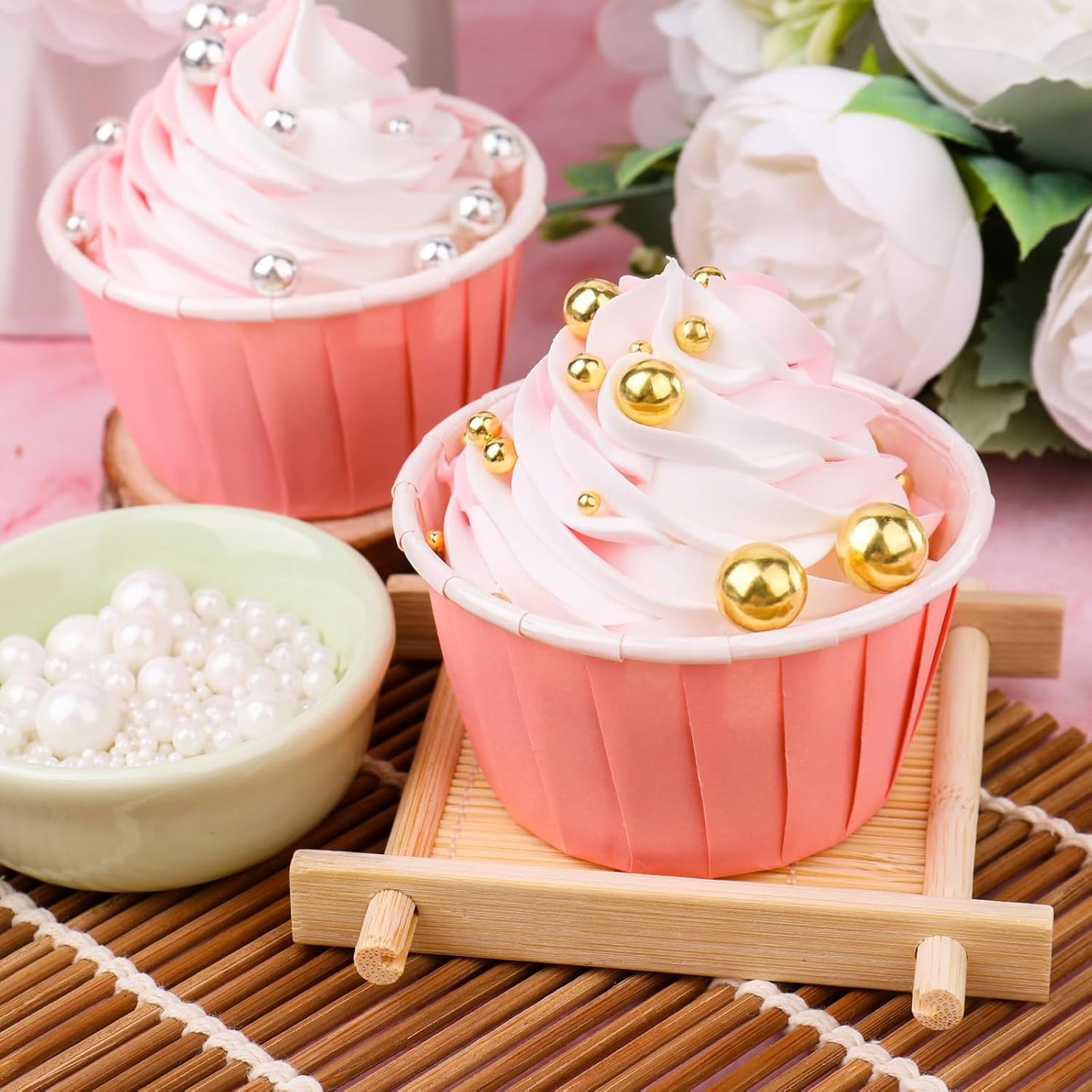 Purple Sprinkles for Cake Decorating, 6 Sizes Mix 4.6 oz Edible Pearl Sugar for Ice Cream Cupcake Cookies, Wedding Parties Birthday Cake Decoration