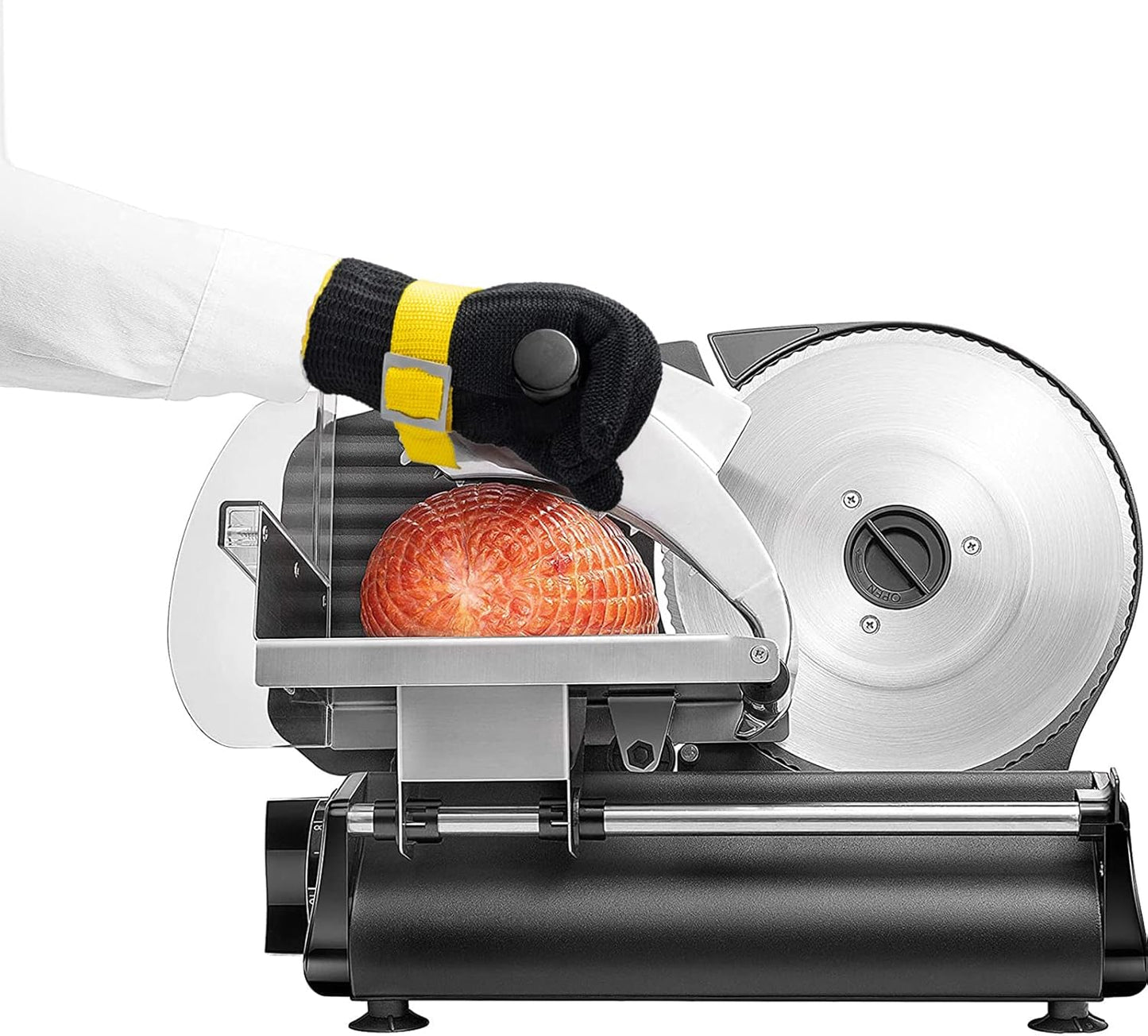 Schwer ANSI A9 Cut Resistant Glove, Food Grade Stainless Steel Wire Mesh, Knife Cutting Gloves, Butcher Meat, S(Pack of 1)